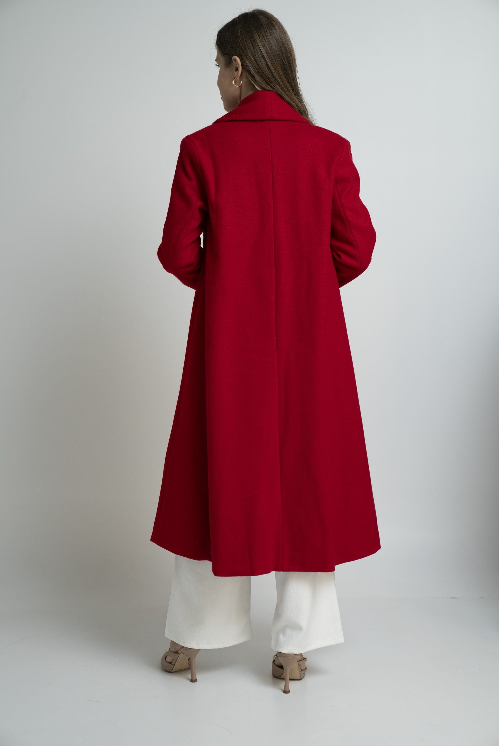 نتشي بالطو واسع طويل كم طويل نسائي