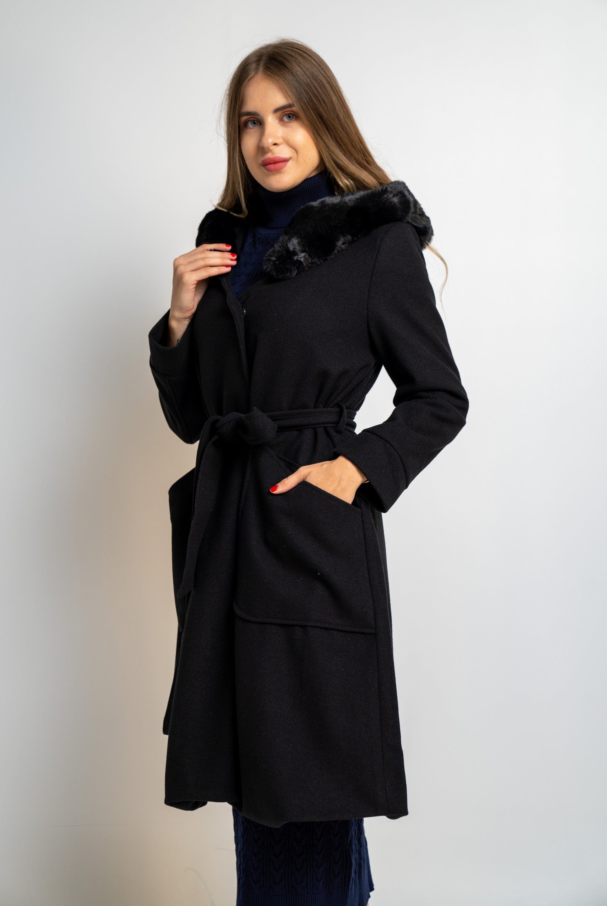 نتشي جاكيت كم طويل سادة نسائي