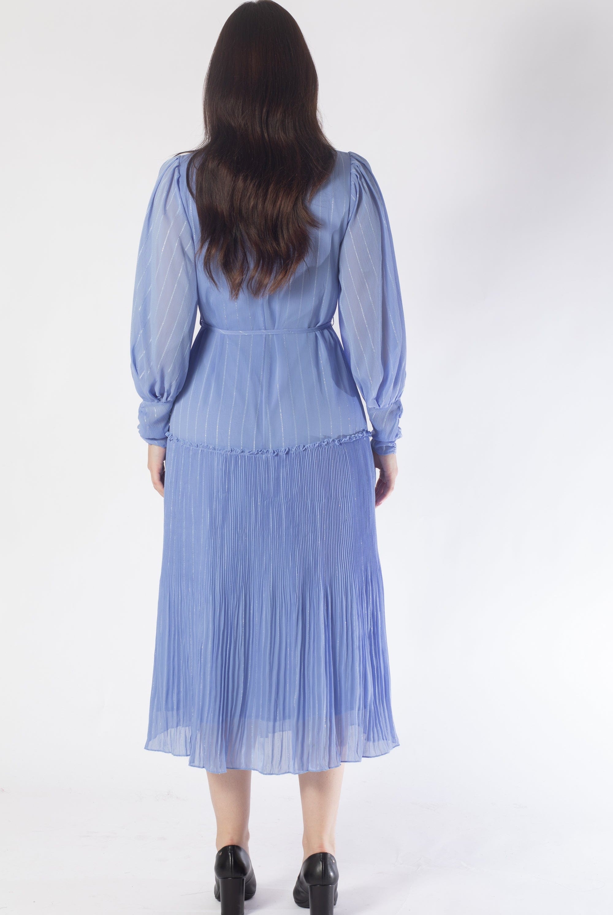 فستان ميدي كم طويل برباط نسائي