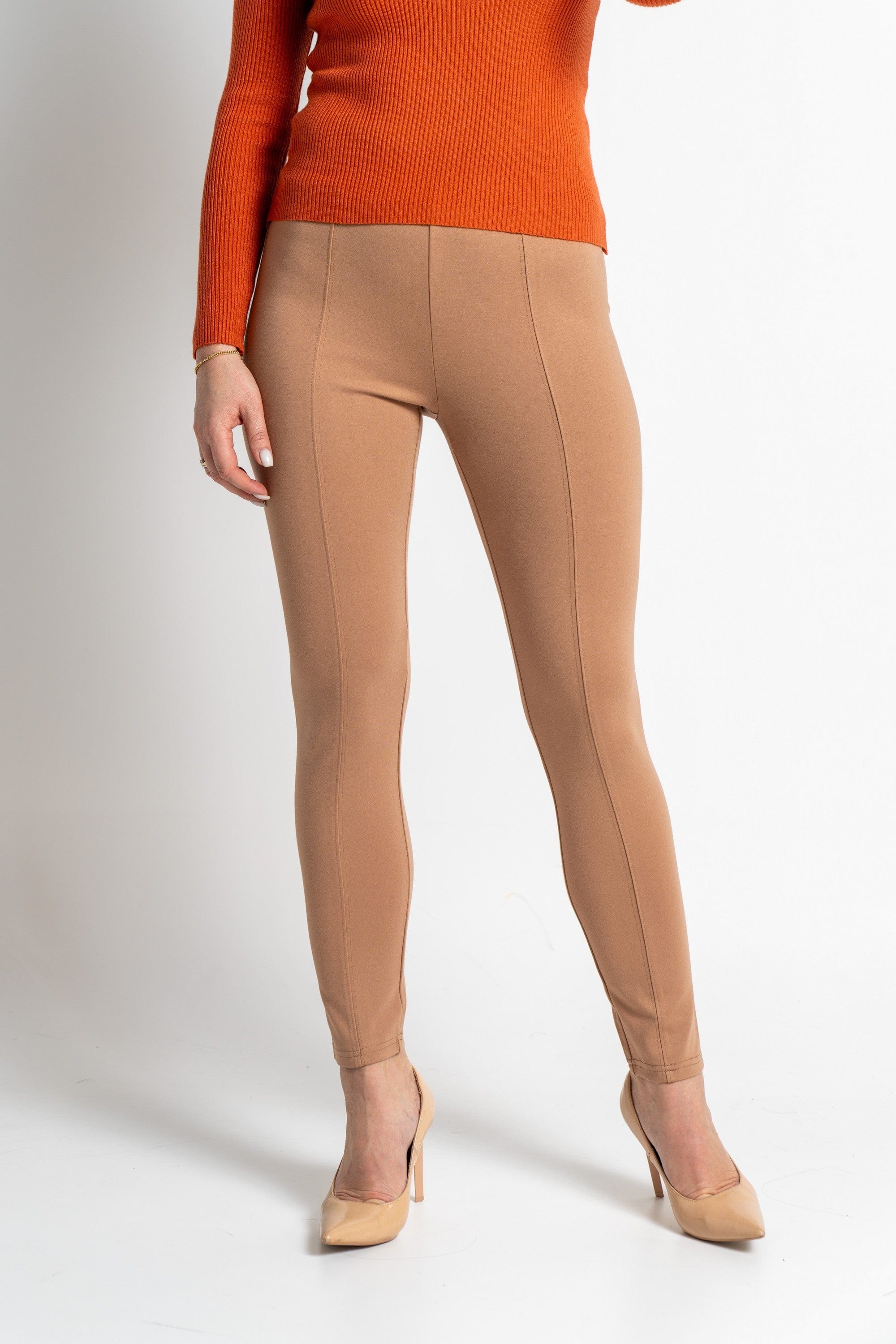 نتشي سروال طويل هاي ويست ضيق