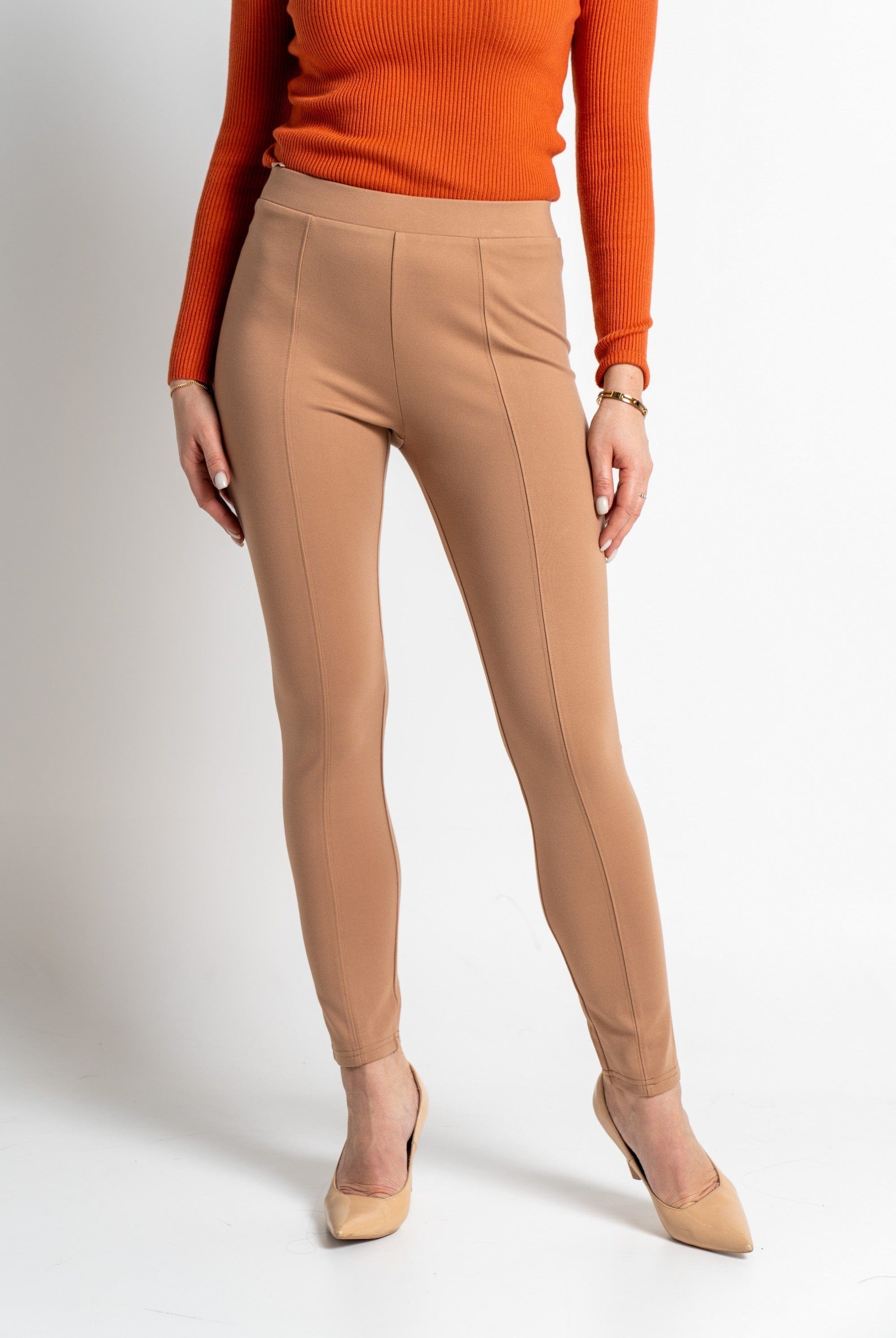 نتشي سروال طويل هاي ويست ضيق