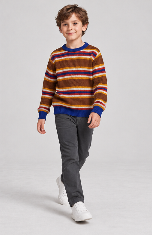 Gingersnaps children's sweater model photo, lifestyle view