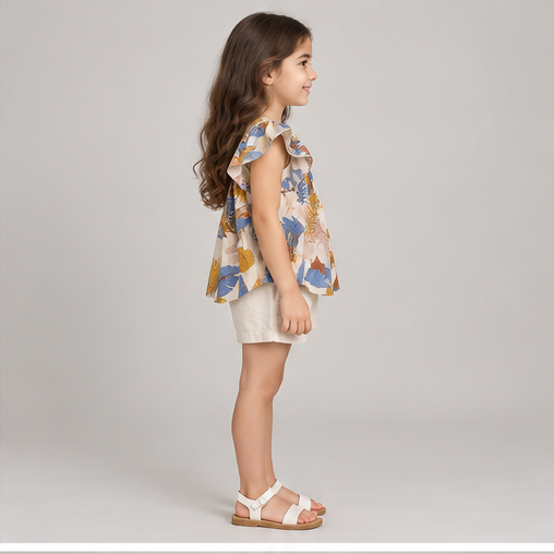 Gingersnaps girls top gbl1395, left side view