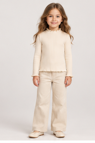 Gingersnaps girls top gbl1435, front view