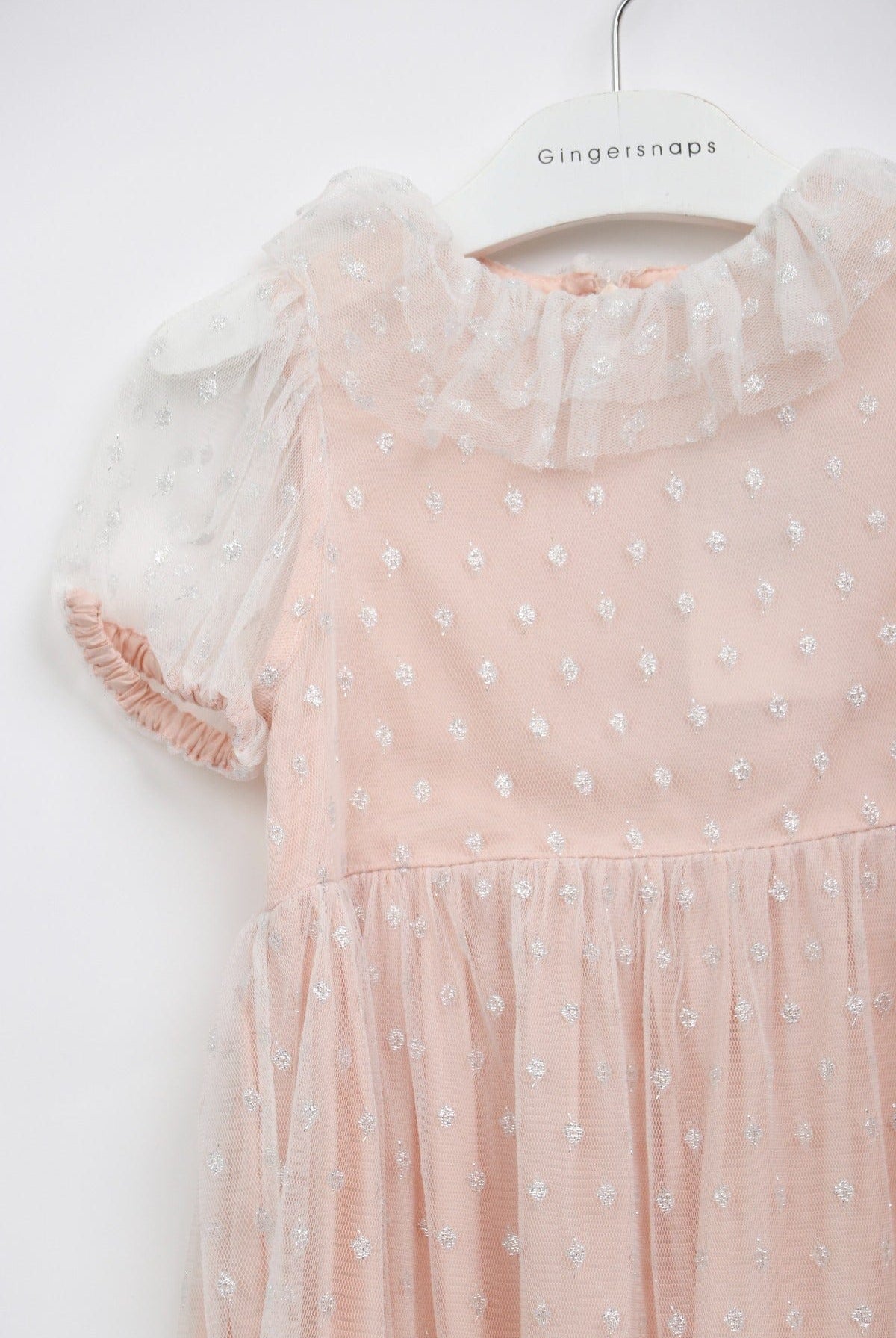 Original Gingersnaps GDR1932 blush sparkle dress garment detail reference