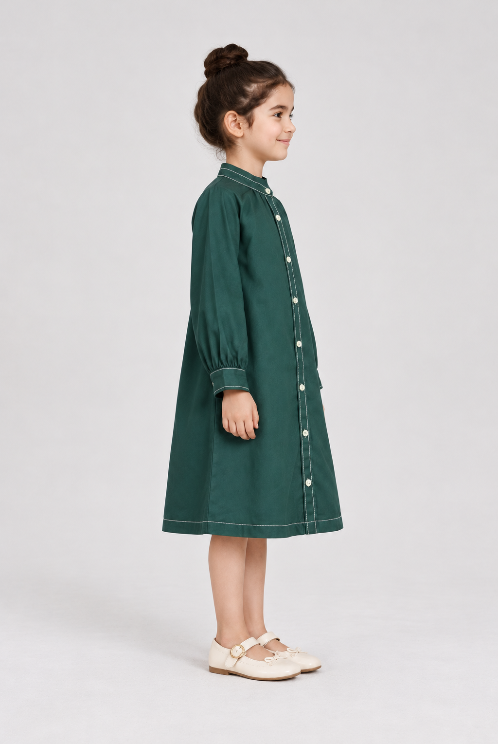GDR2170 green dress right model view