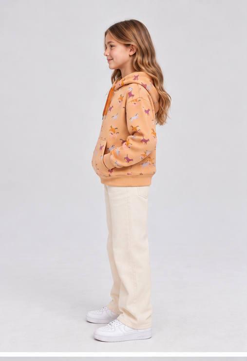 Gingersnaps children's top model photo, left view