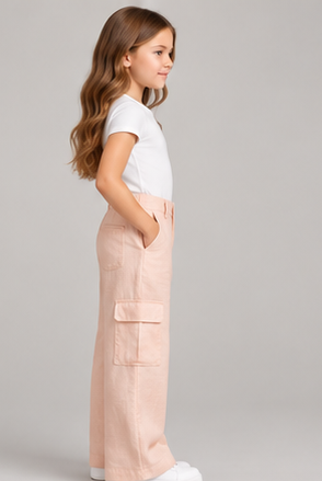 gpa0507 left view, girls pants on child model