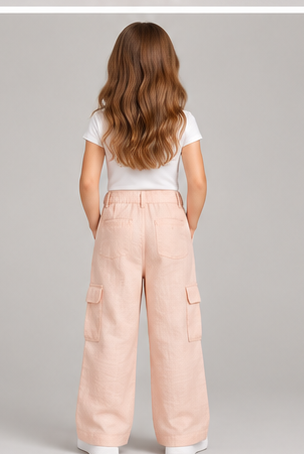 gpa0507 back view, girls pants on child model