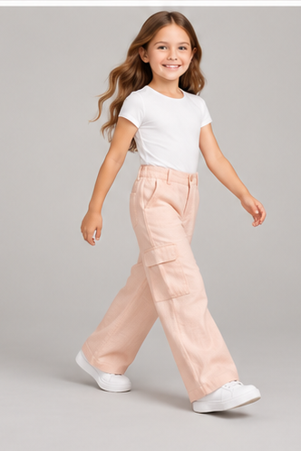 gpa0507 lifestyle view, girls pants on child model
