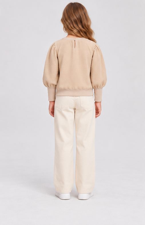 Gingersnaps children's top model photo, back view