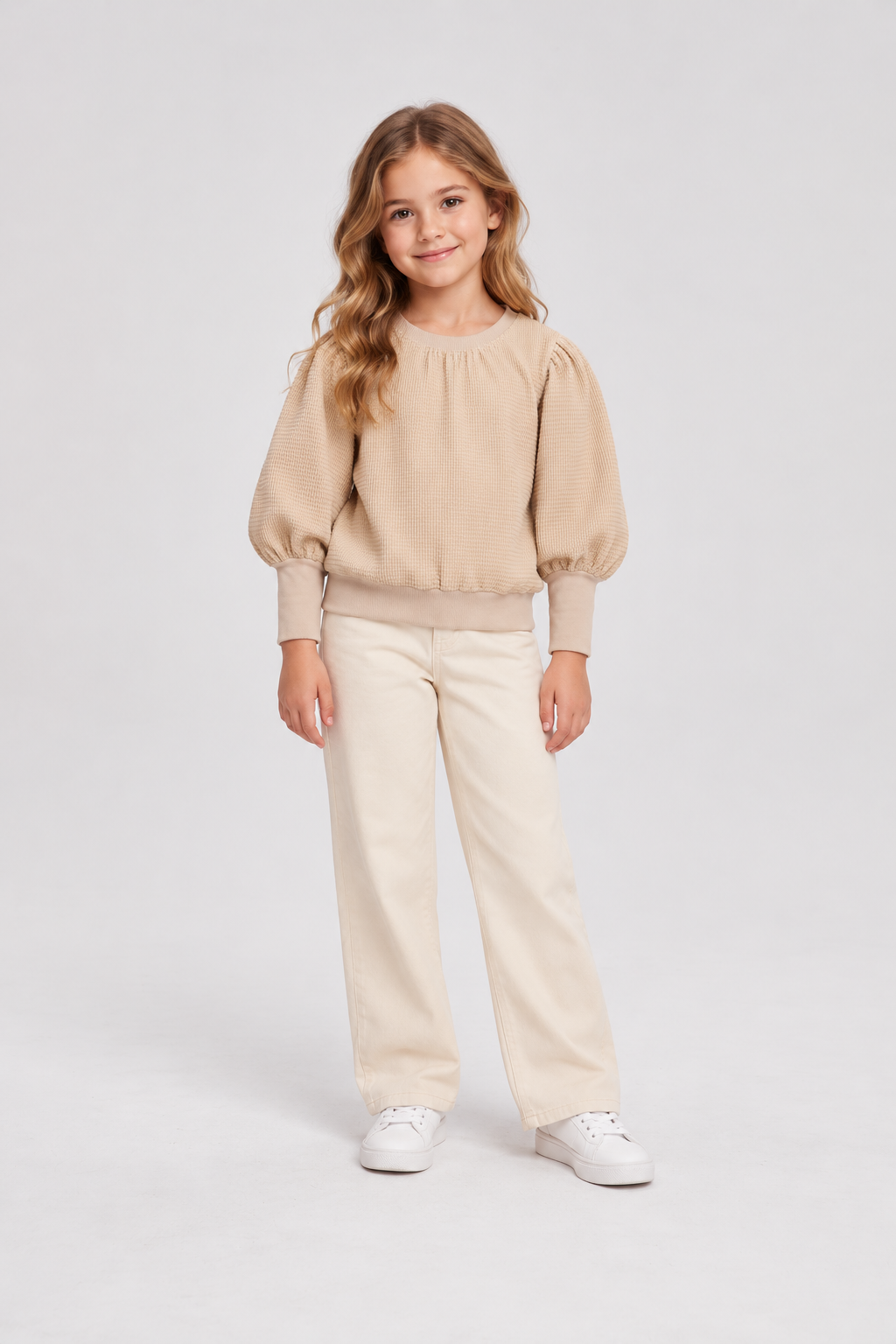 Gingersnaps children's top model photo, front view