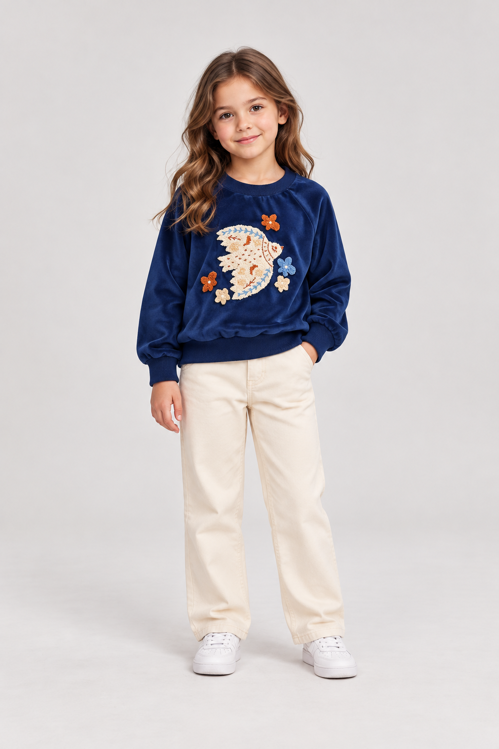 Gingersnaps children's top model photo, front view