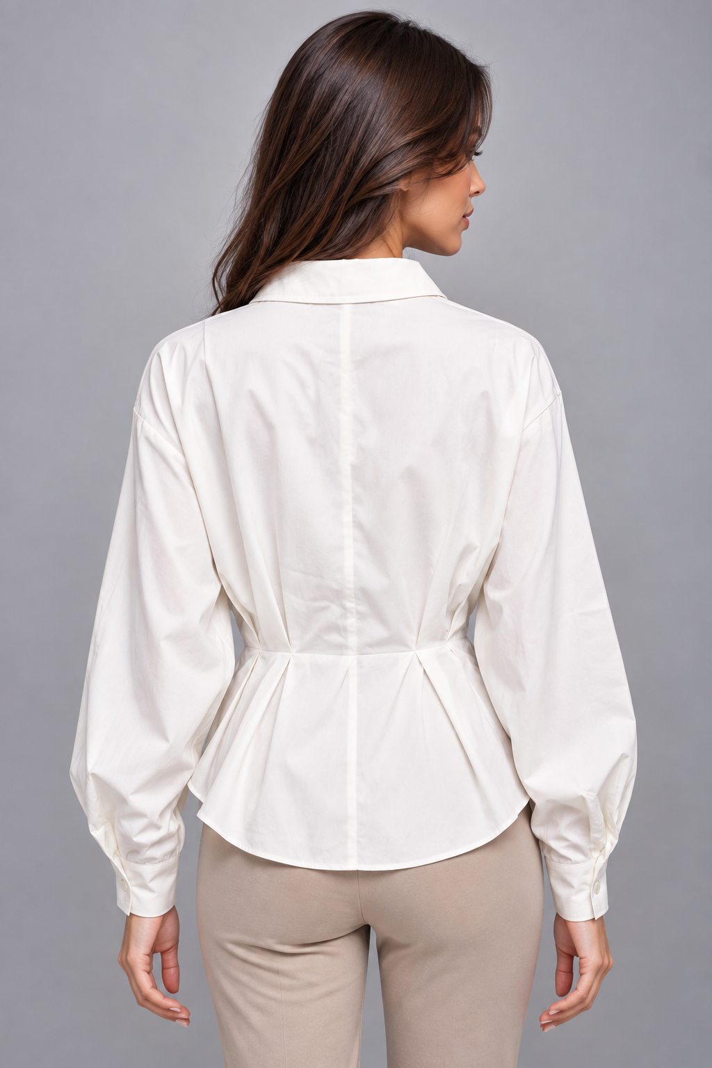 MA0655S263BK off-white blouse – back view