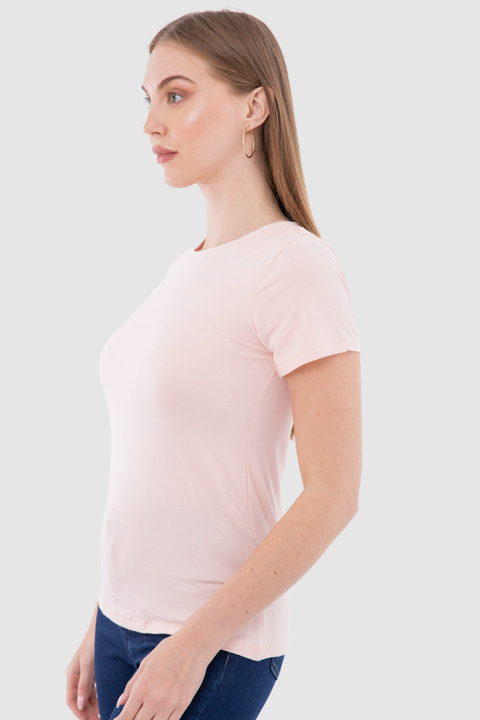 كارينا بلوزة كم قصير من الفيسكوز سادة