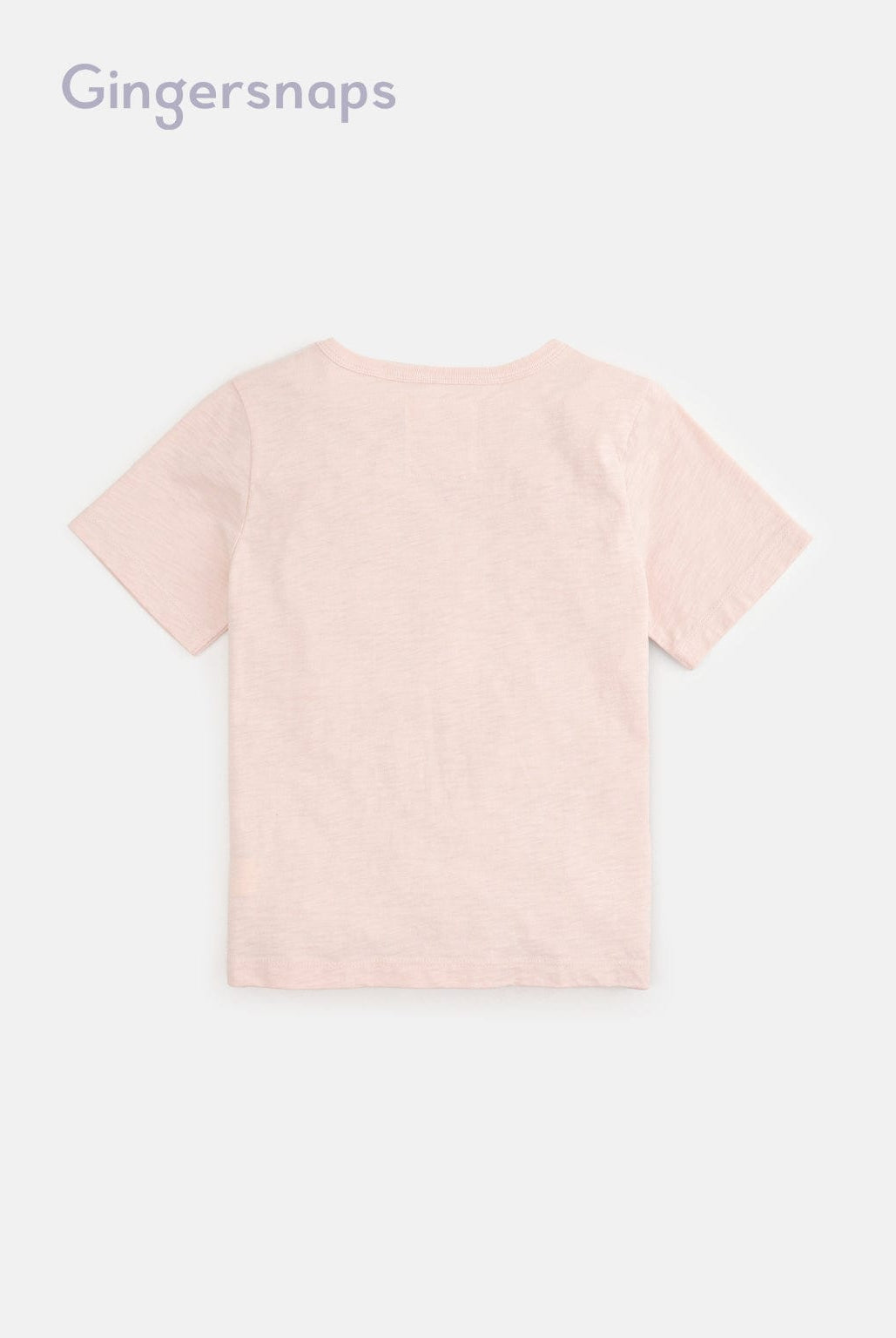 جينجرسنابس تيشيرت قطني بجيب واحد نص كم أولادي وردي