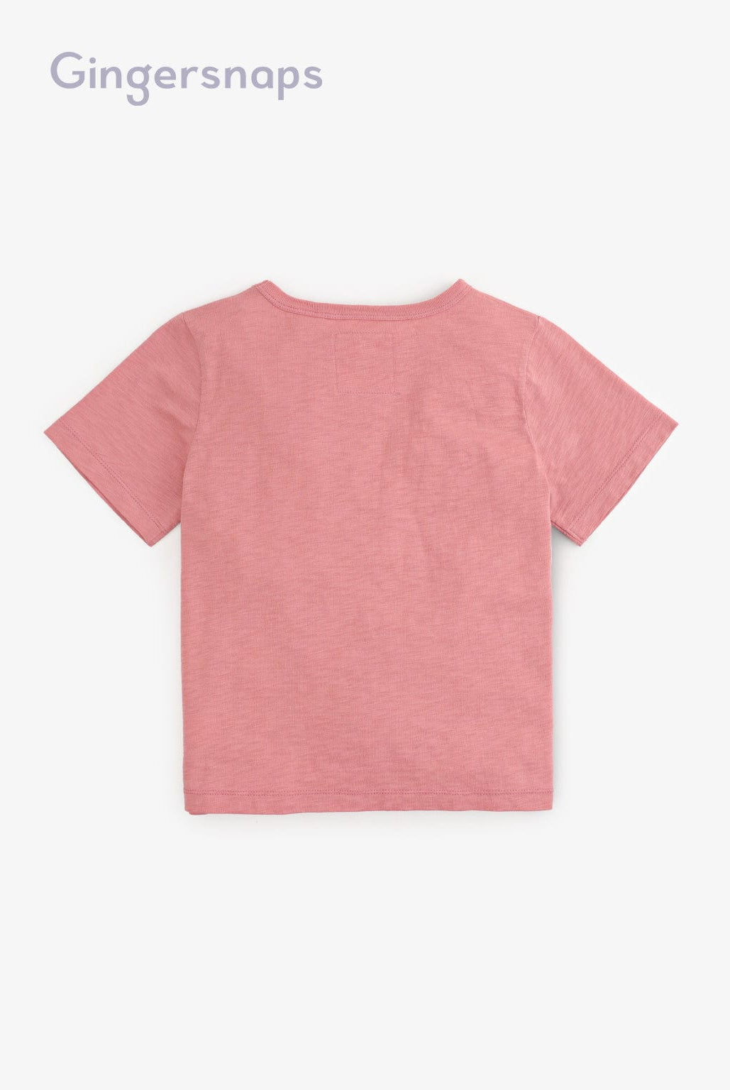 جينجرسنابس تيشيرت قطني بجيب واحد نص كم أولادي وردي