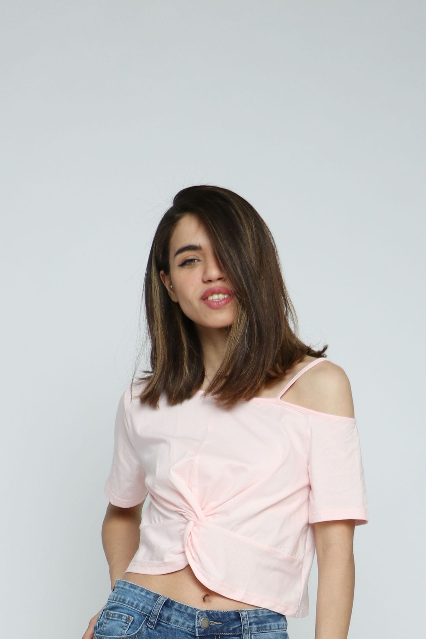 كيتشن بلوزة كتف وكتف قصيرة نسائي