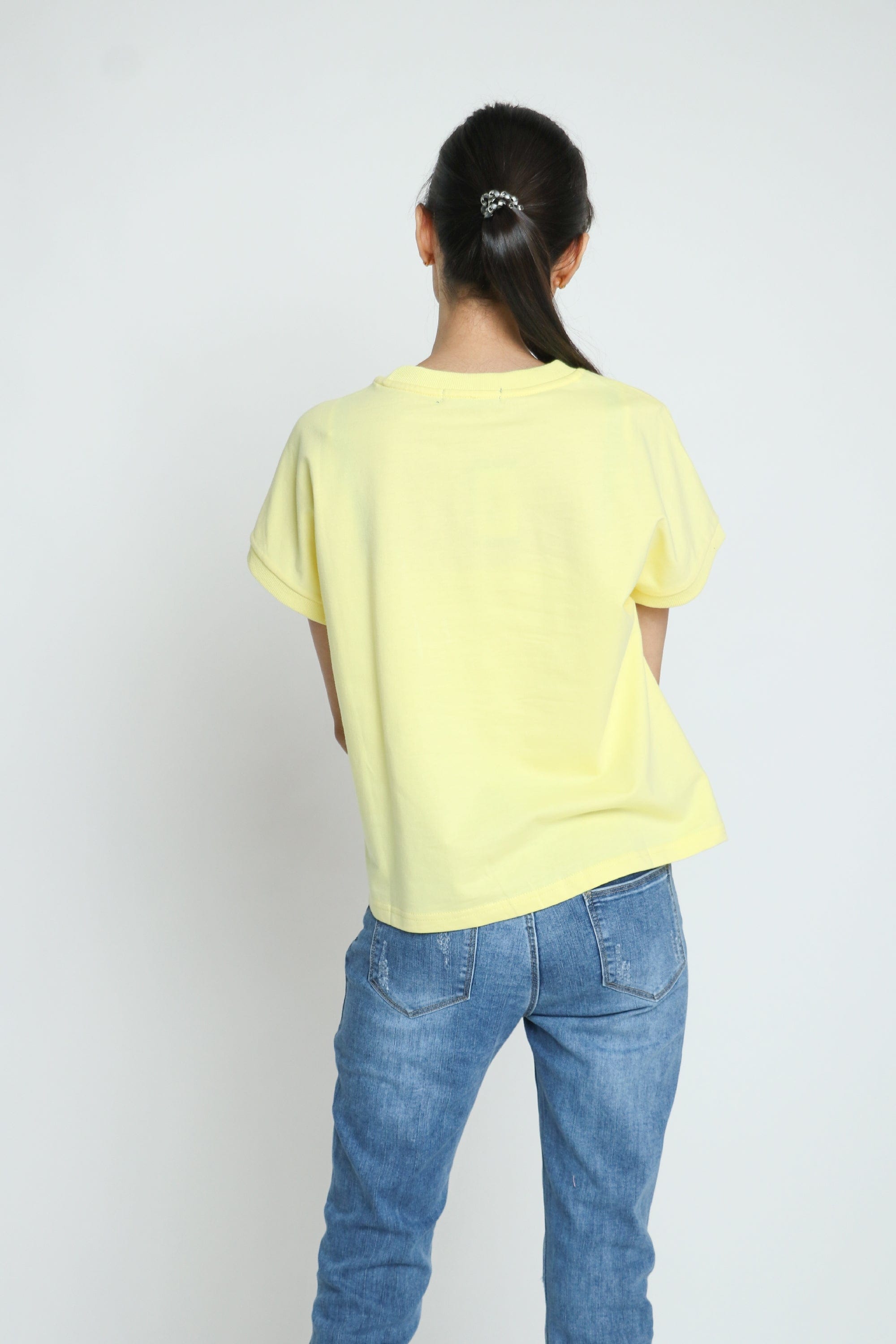 كيتشن تيشيرت كاجوال كم قصير نسائي