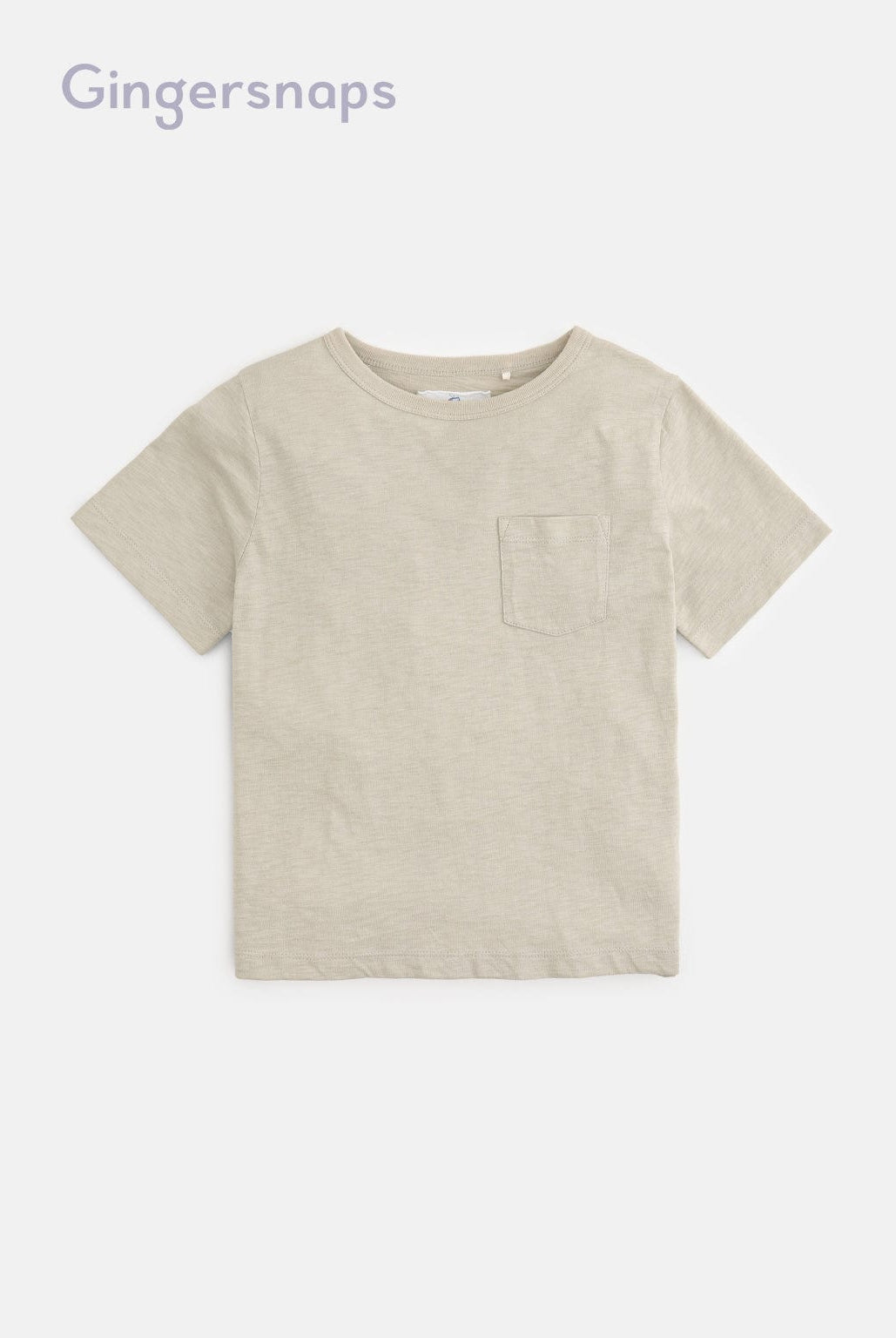 جينجرسنابس تيشيرت بأزرار أمامية نص كم أولادي أخضر / أزرق