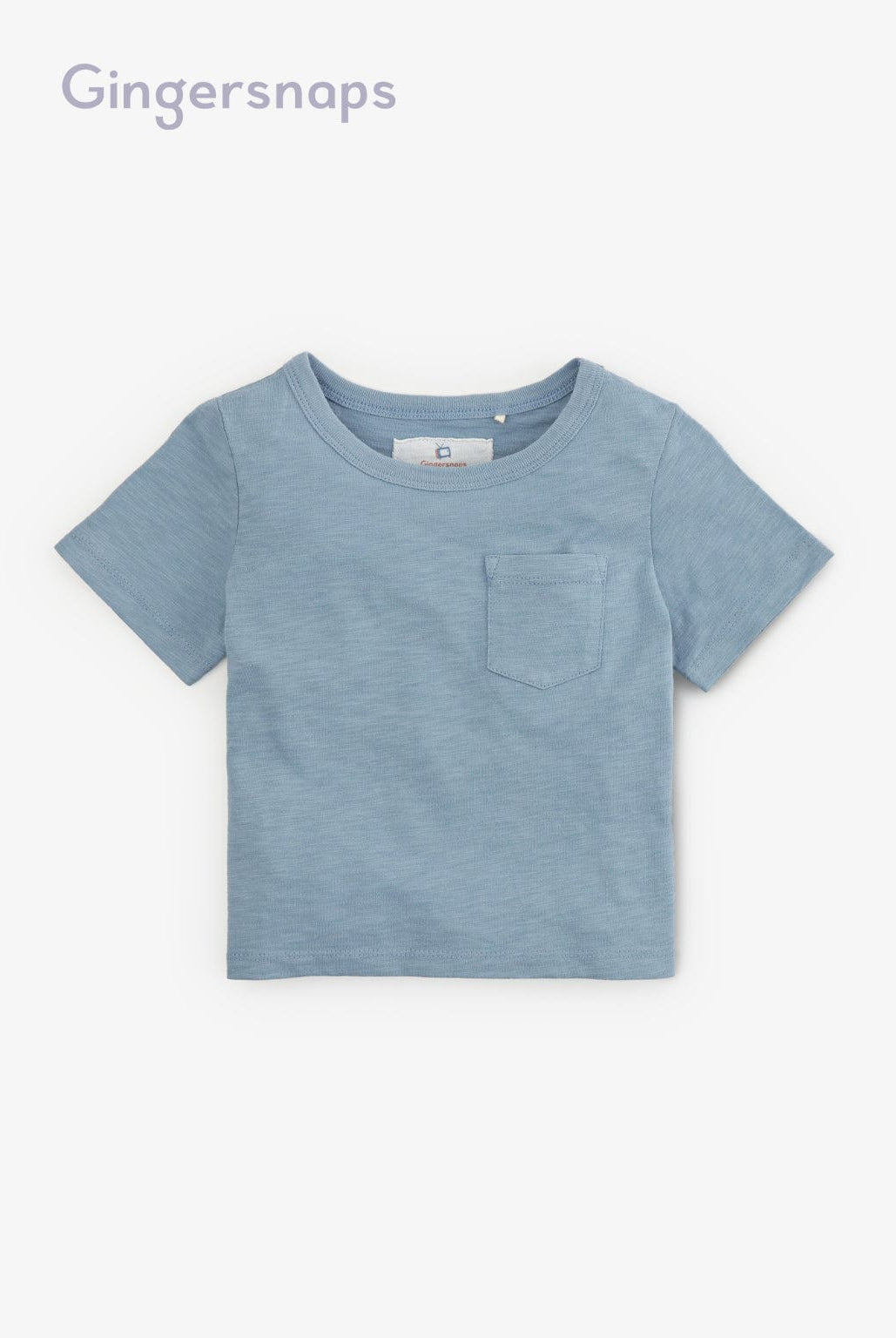 جينجرسنابس تيشيرت أولادي نص كم بجيوب أخضر / أزرق