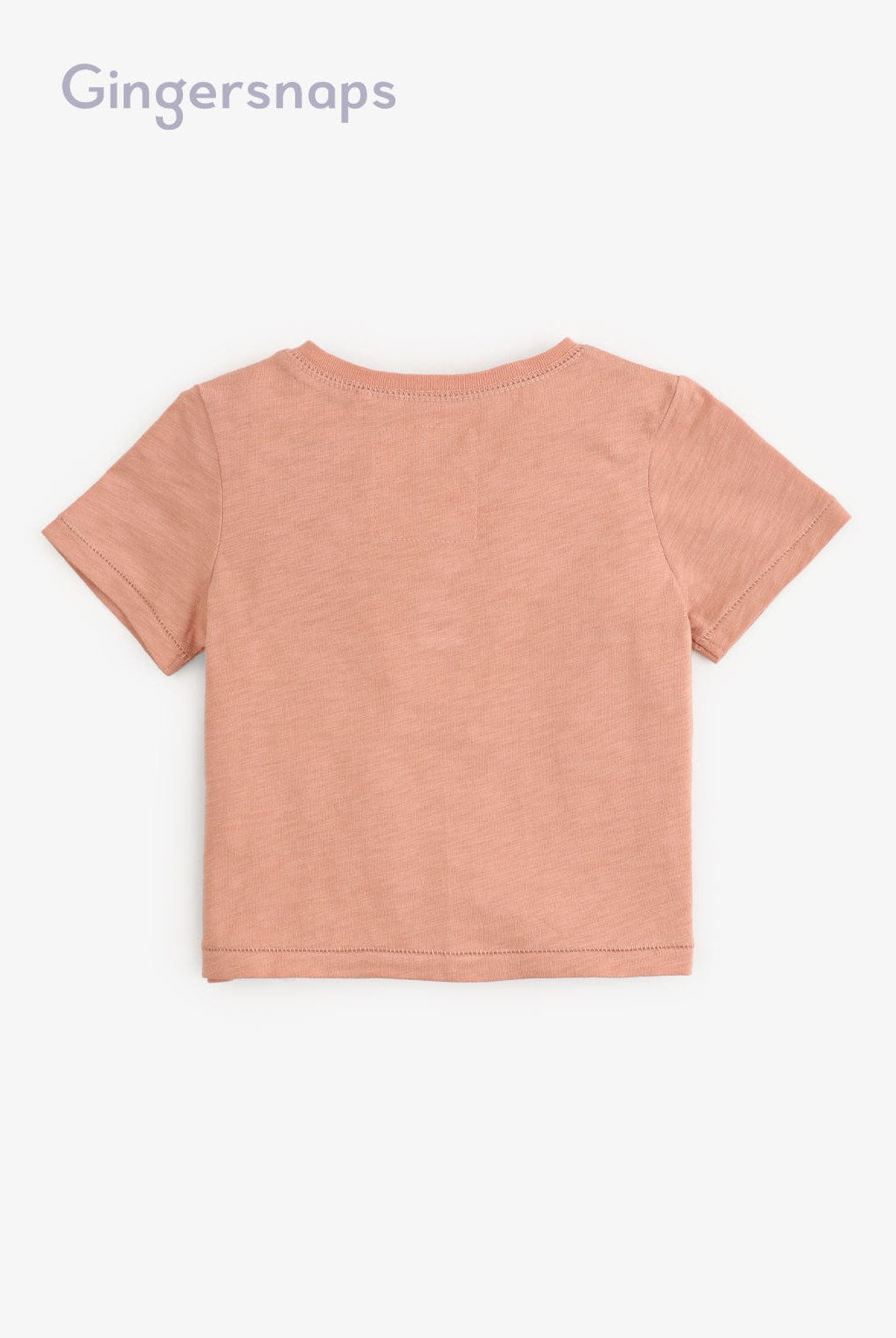 جينجرسنابس تيشيرت أولادي نص كم بأزرار أمامية أزرق فاتح / بني