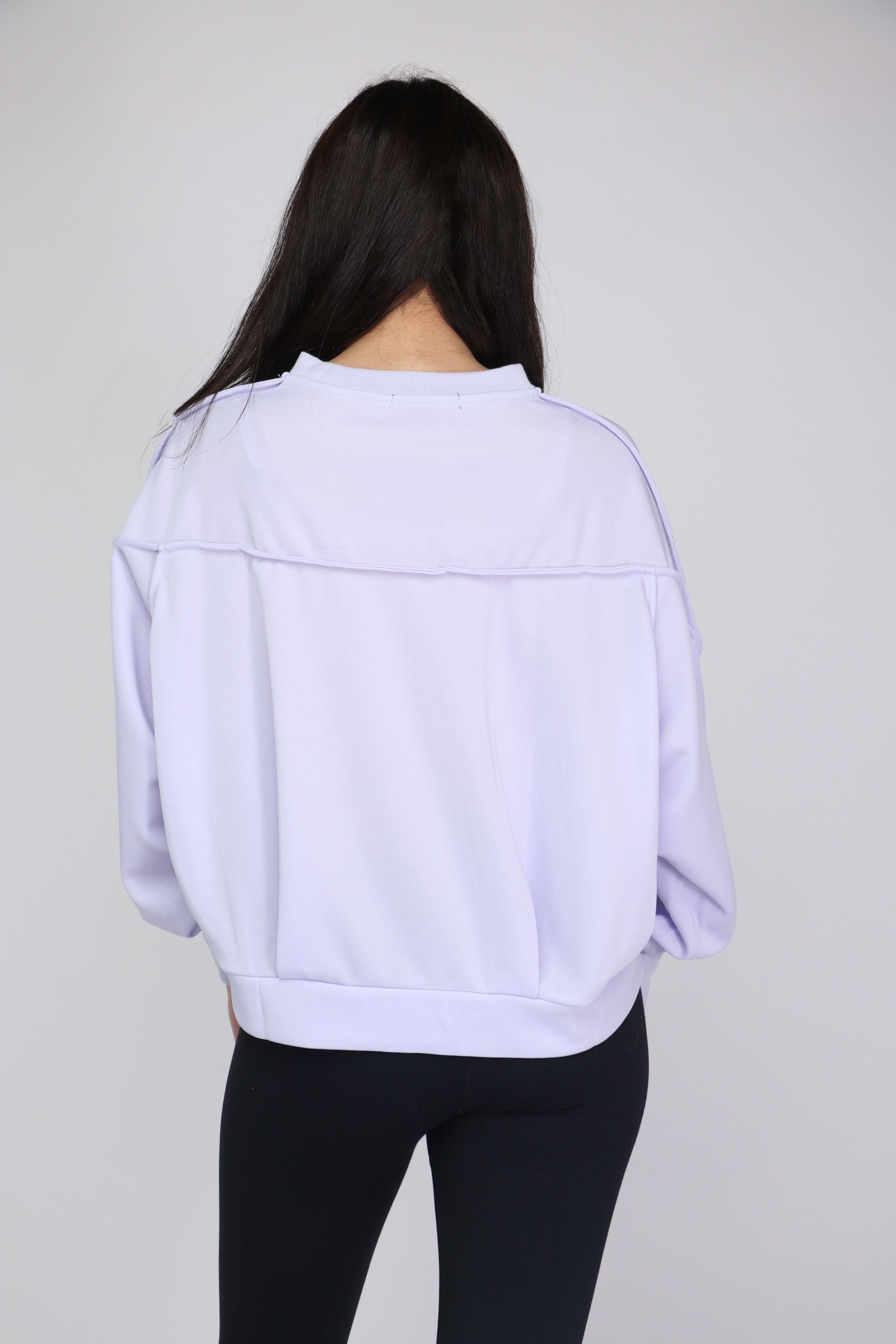 كيتشن بلوزة اوفر سايز كم طويل منفوخ بأساور نسائي