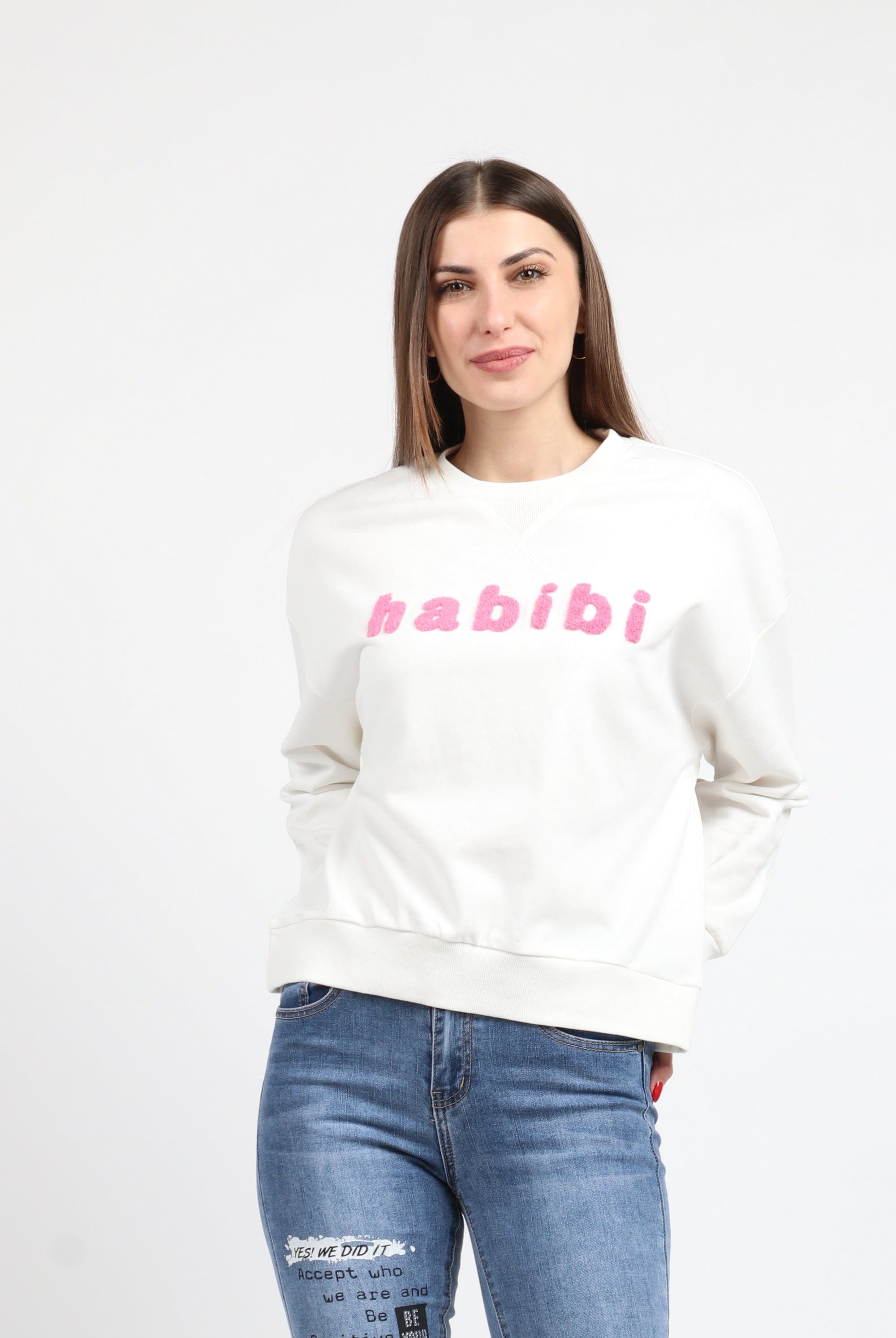 كيتشن بلوزة قطن برقبة دائرية كم طويل نسائي