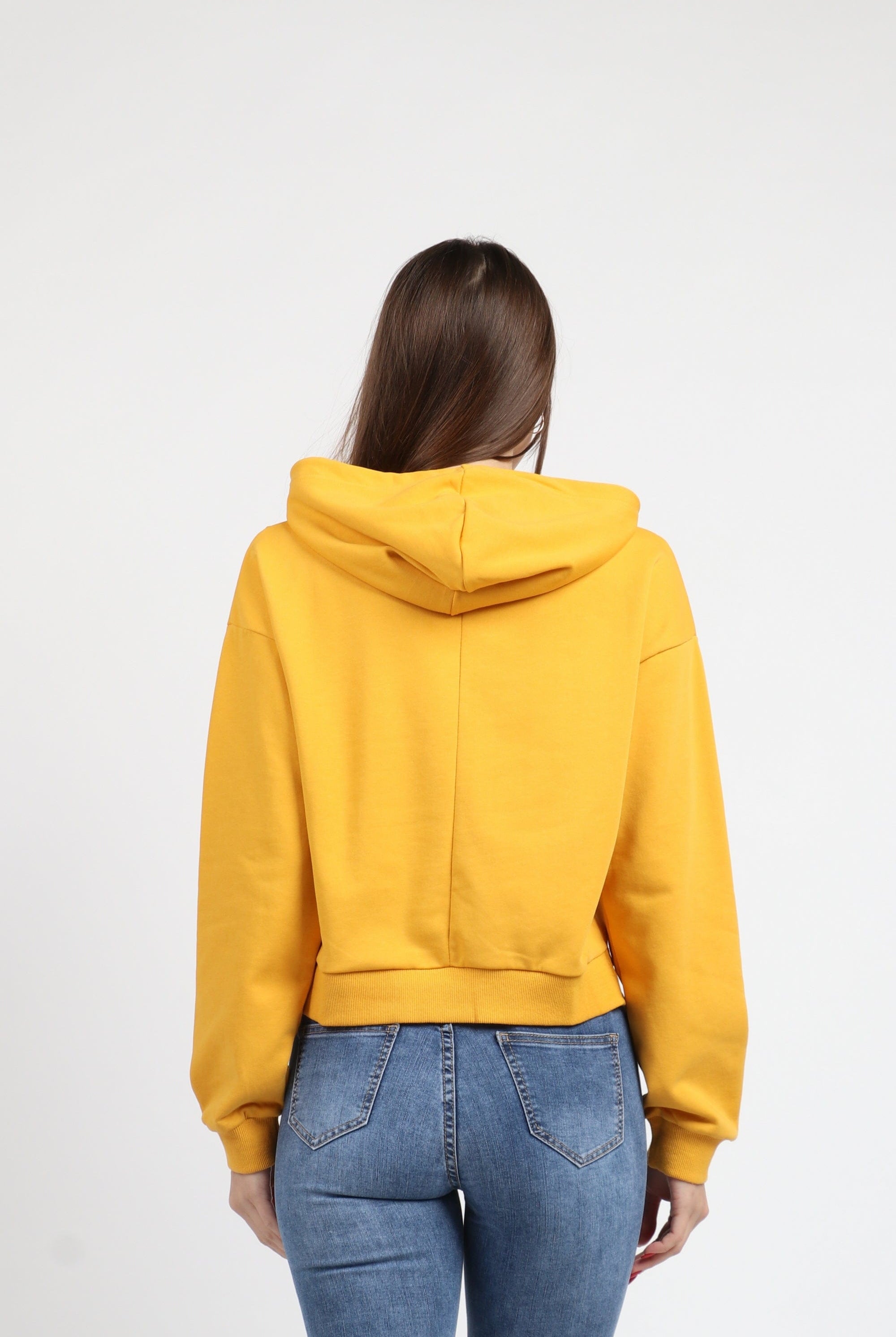 كيتشن هودي قصير بكم طويل وقبعة نسائي