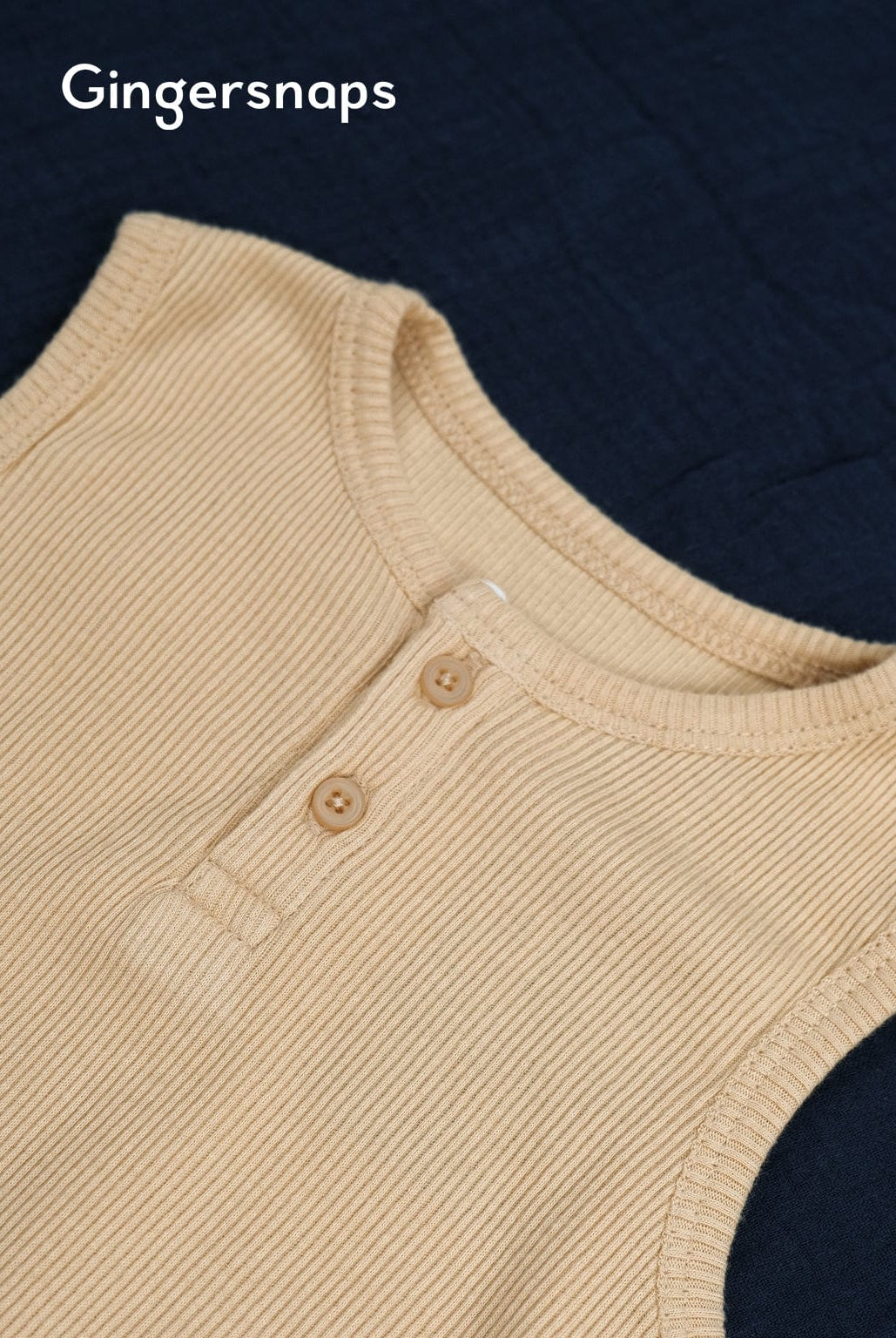 جينجرسنابس طقم سالوبيت كت سادة مضلعة مواليد 3 قطع أولادي للرضع متعدد الألوان