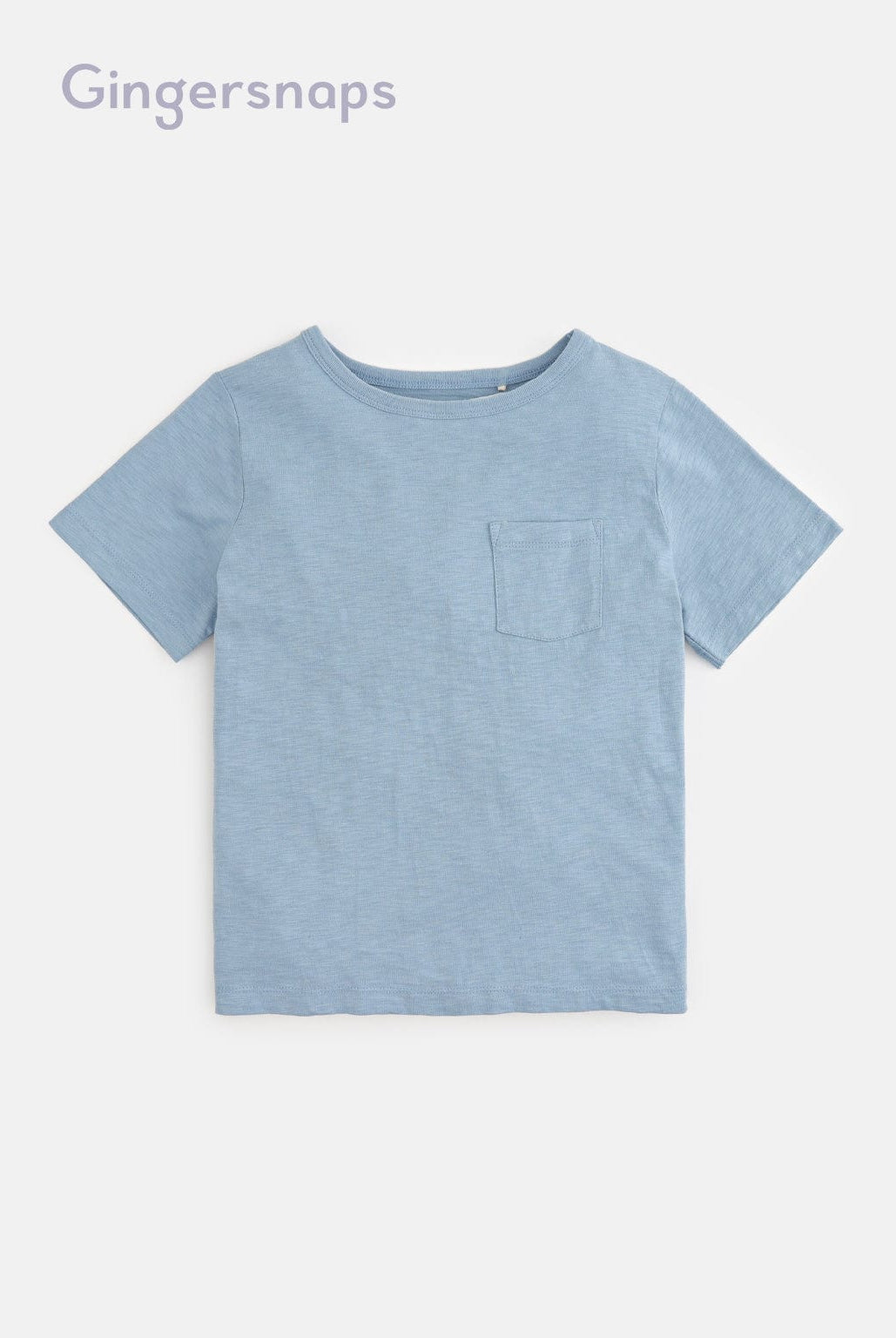 جينجرسنابس تيشيرت بأزرار أمامية نص كم أولادي أخضر / أزرق