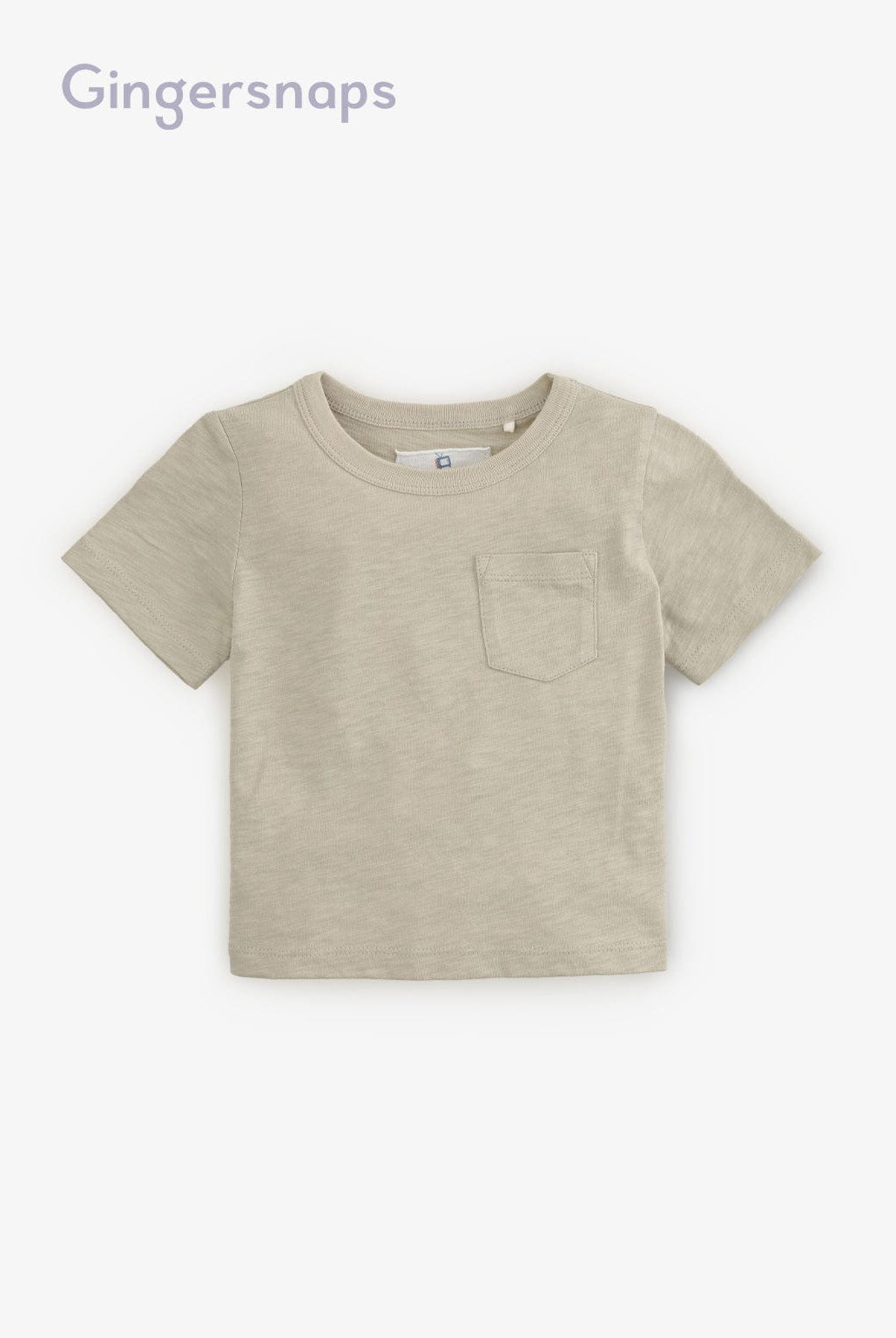 جينجرسنابس تيشيرت أولادي نص كم بجيوب أخضر / أزرق