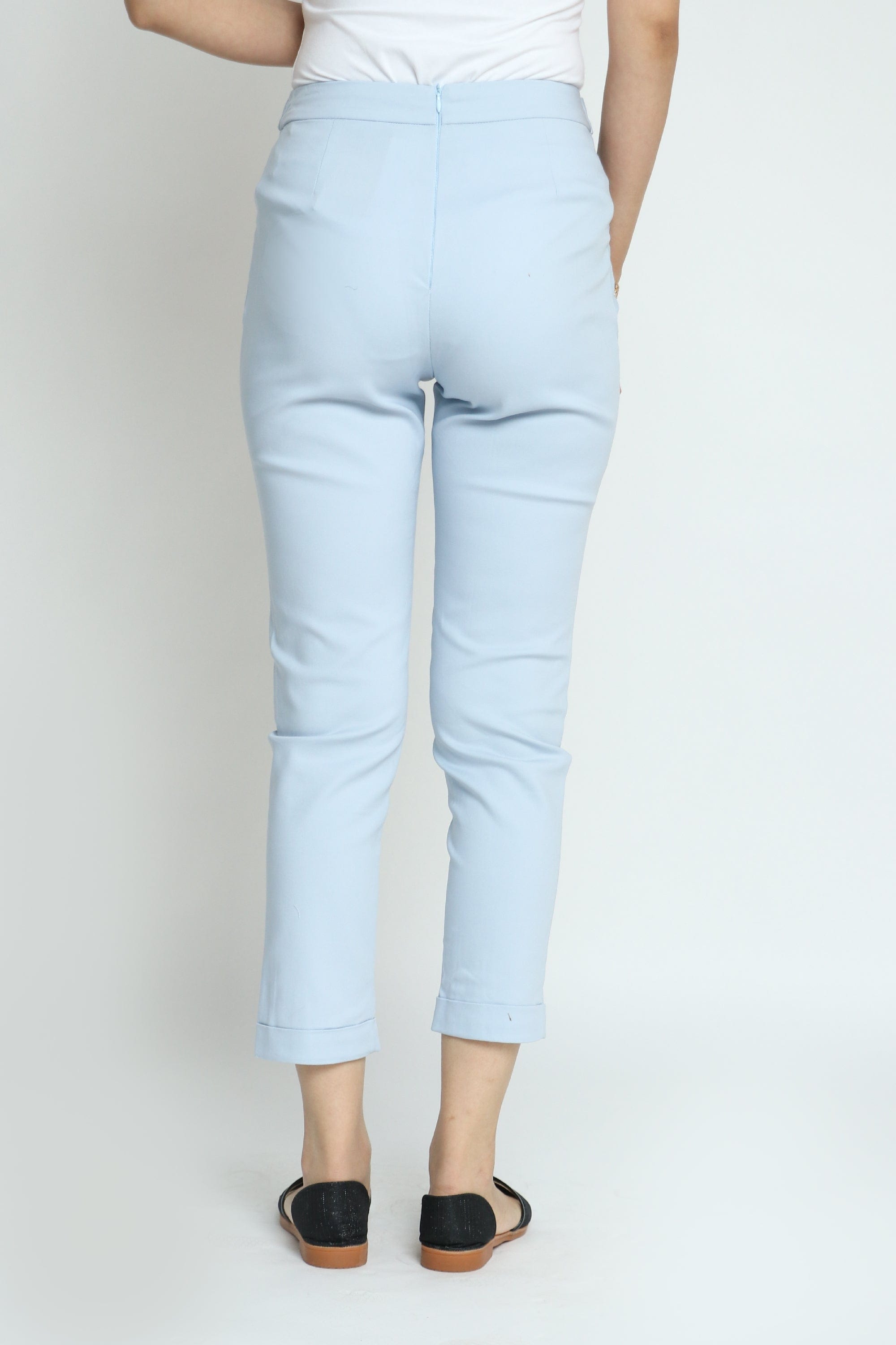 كيتشن بنطلون كلاسيك بحزام طويل نسائي