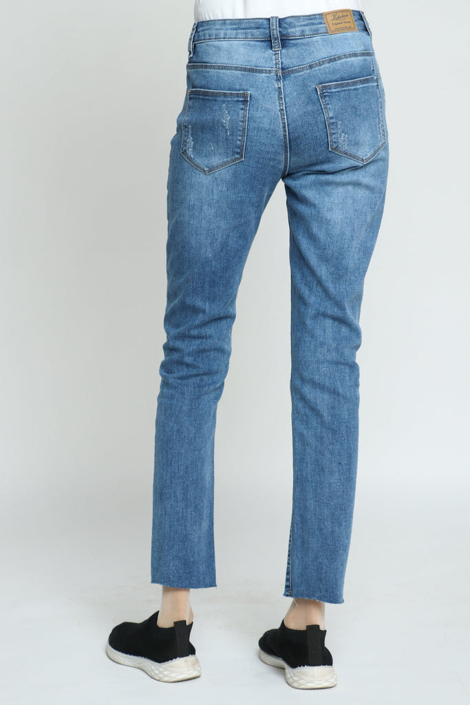 كيتشن بنطلون جينز مقطع طويل نسائي