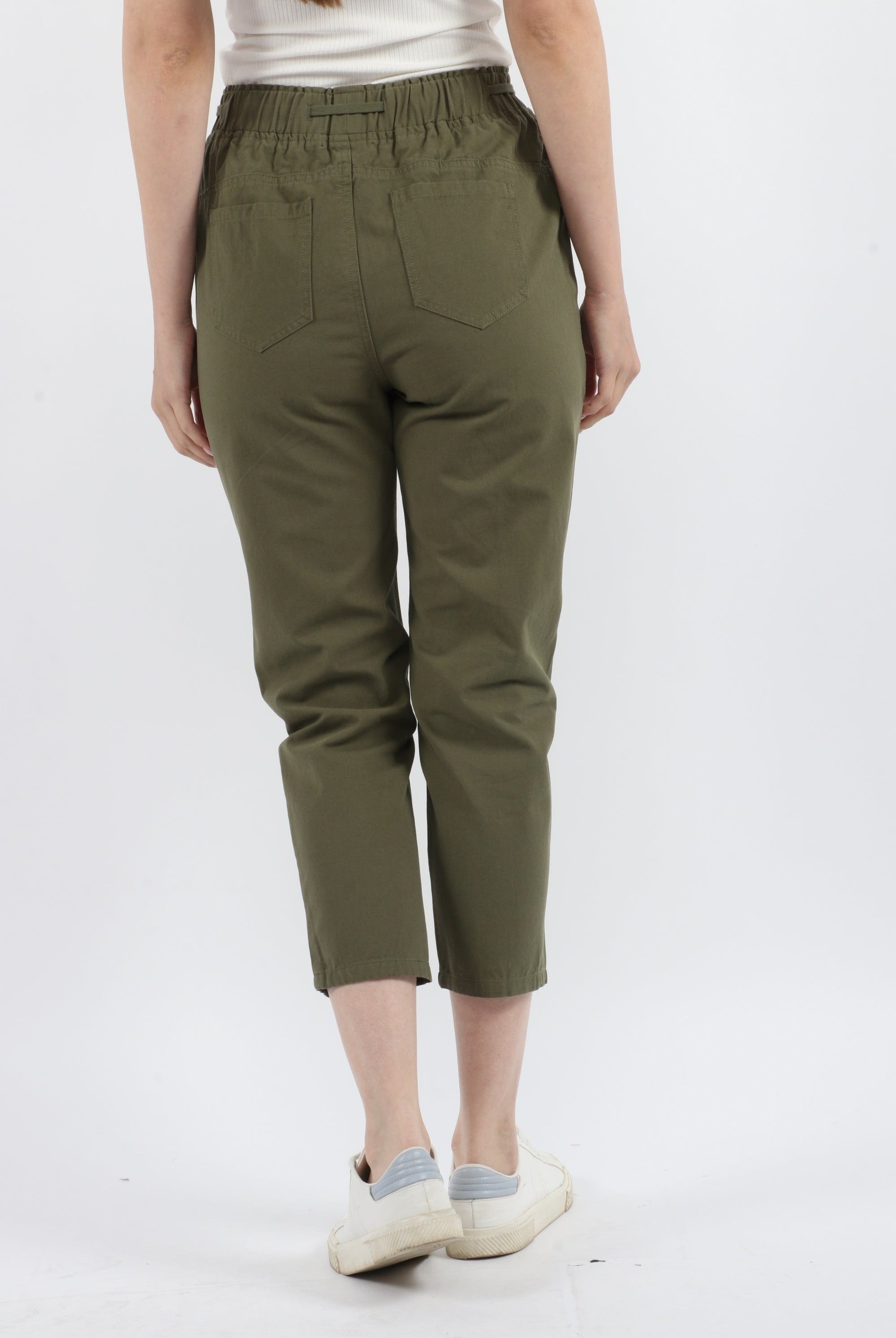 كيتشن سروال طويل سادة نسائي بخصر مطاطي