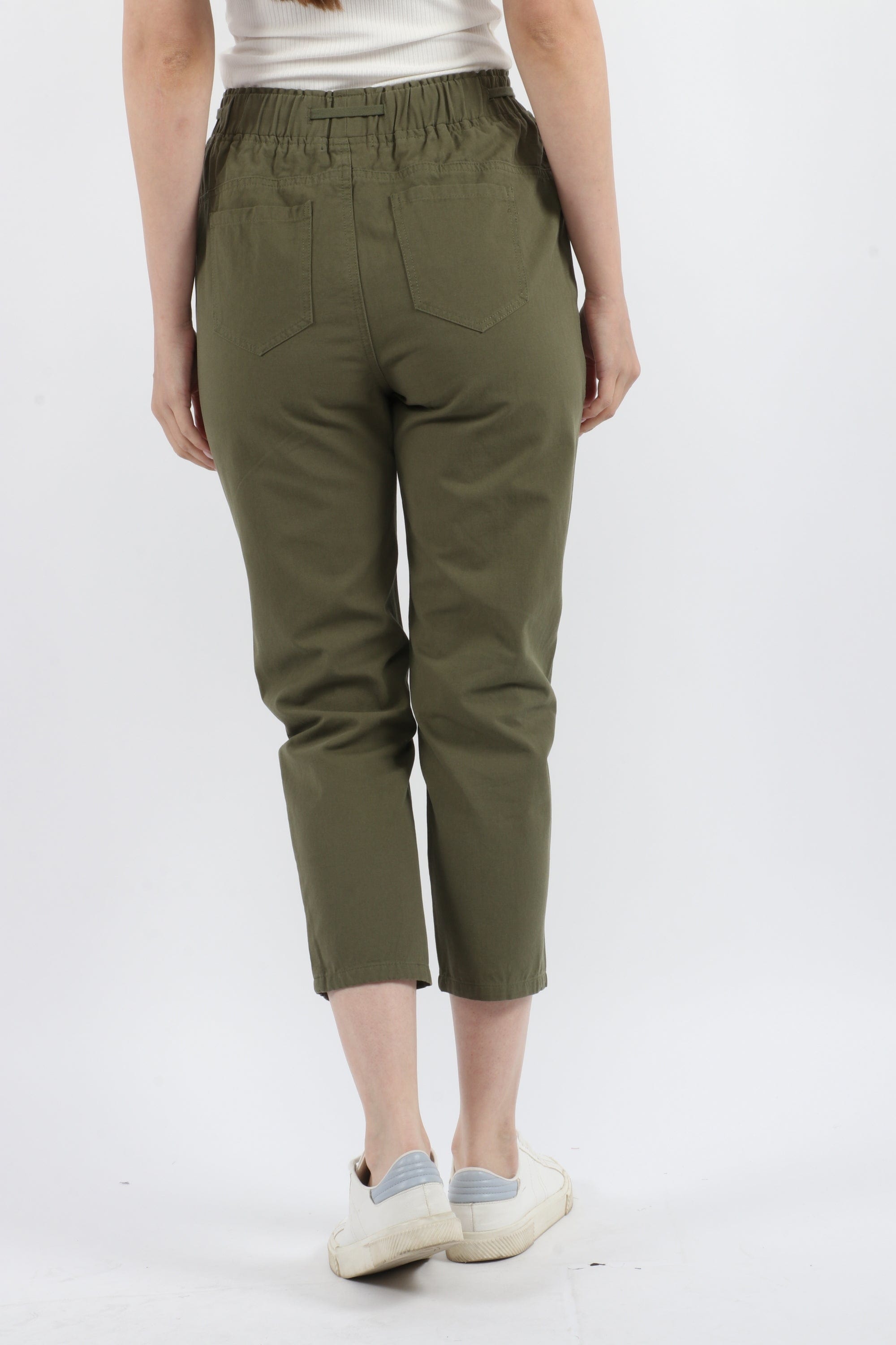 كيتشن سروال طويل سادة نسائي بخصر مطاطي