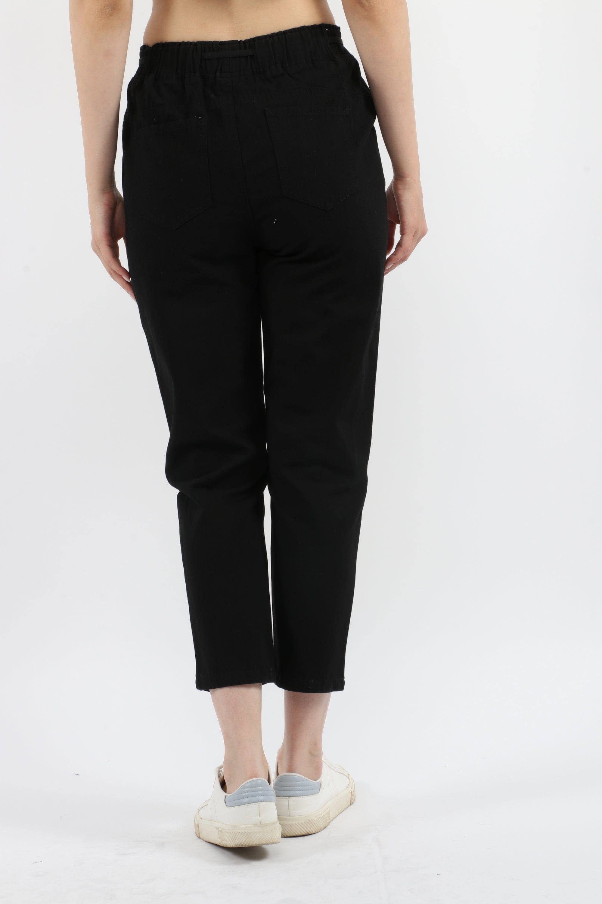 كيتشن سروال طويل سادة نسائي بخصر مطاطي