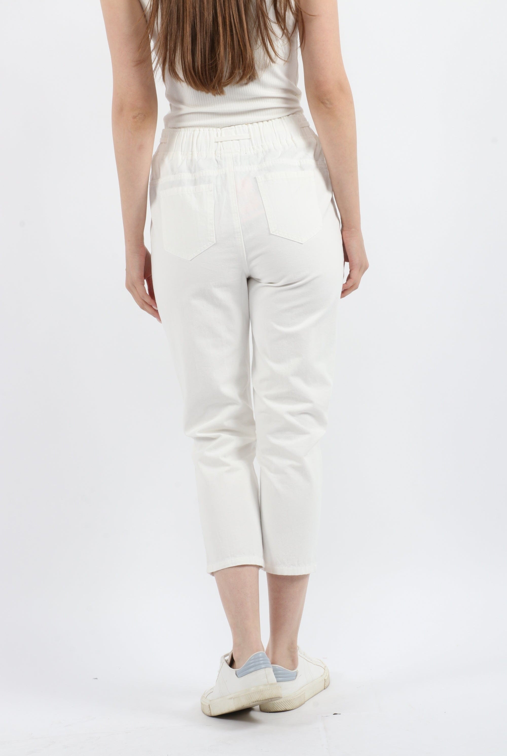 كيتشن سروال طويل سادة نسائي بخصر مطاطي