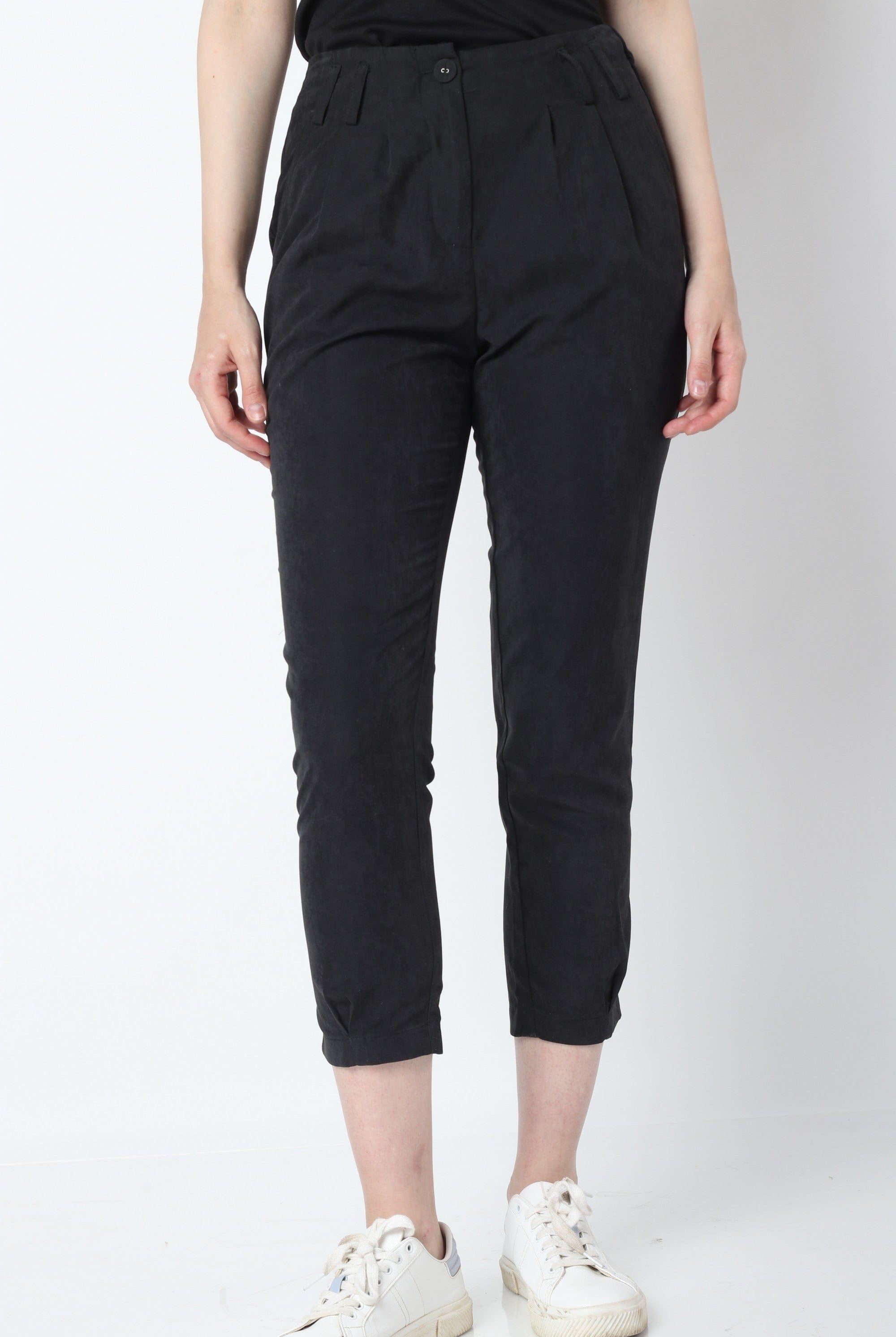 كيتشن بنطلون طويل سادة ضيقة خصر مرتفع نسائي