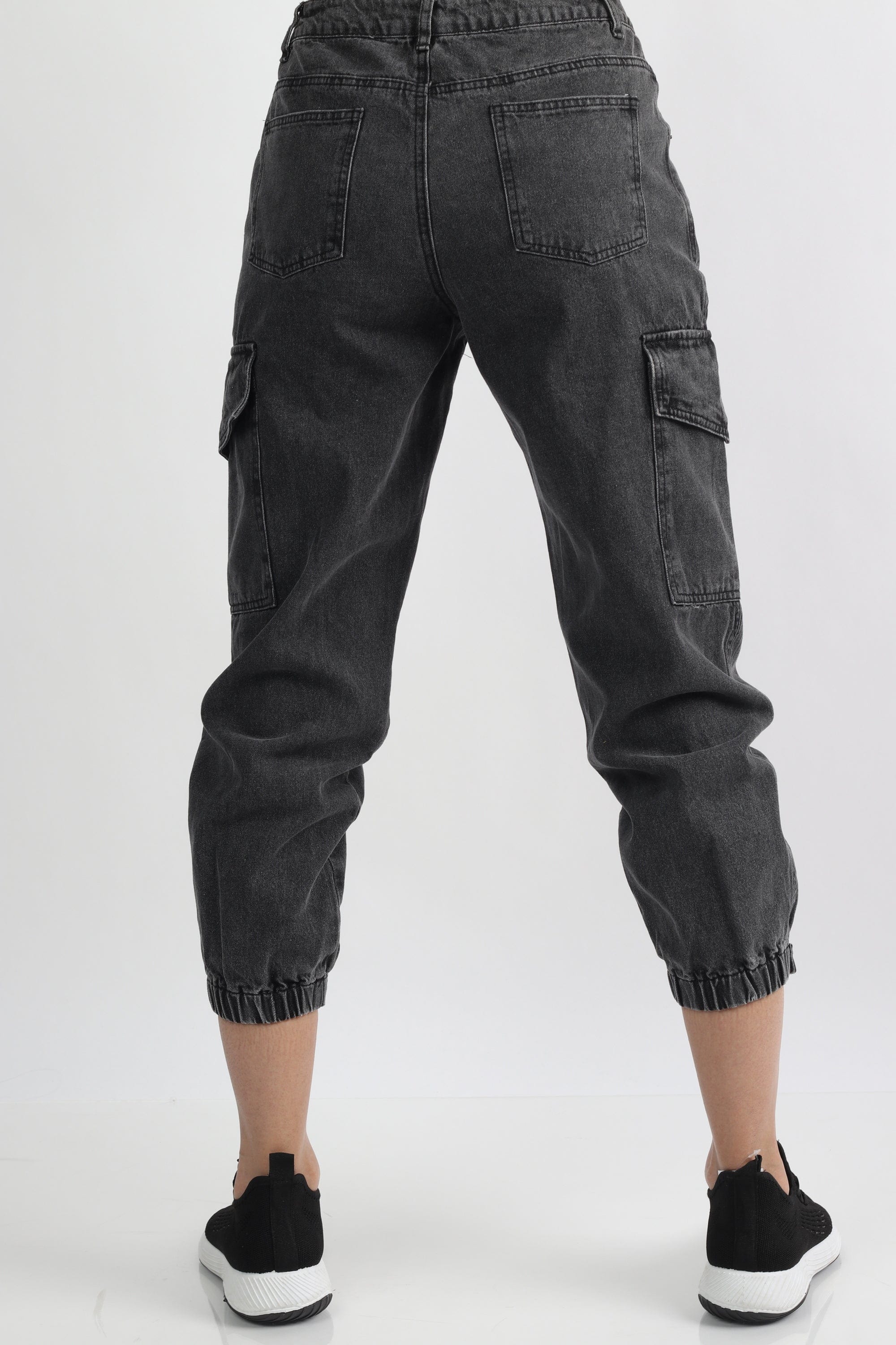 كيتشن بنطلون طويل بجيوب جانبية جينز نسائي