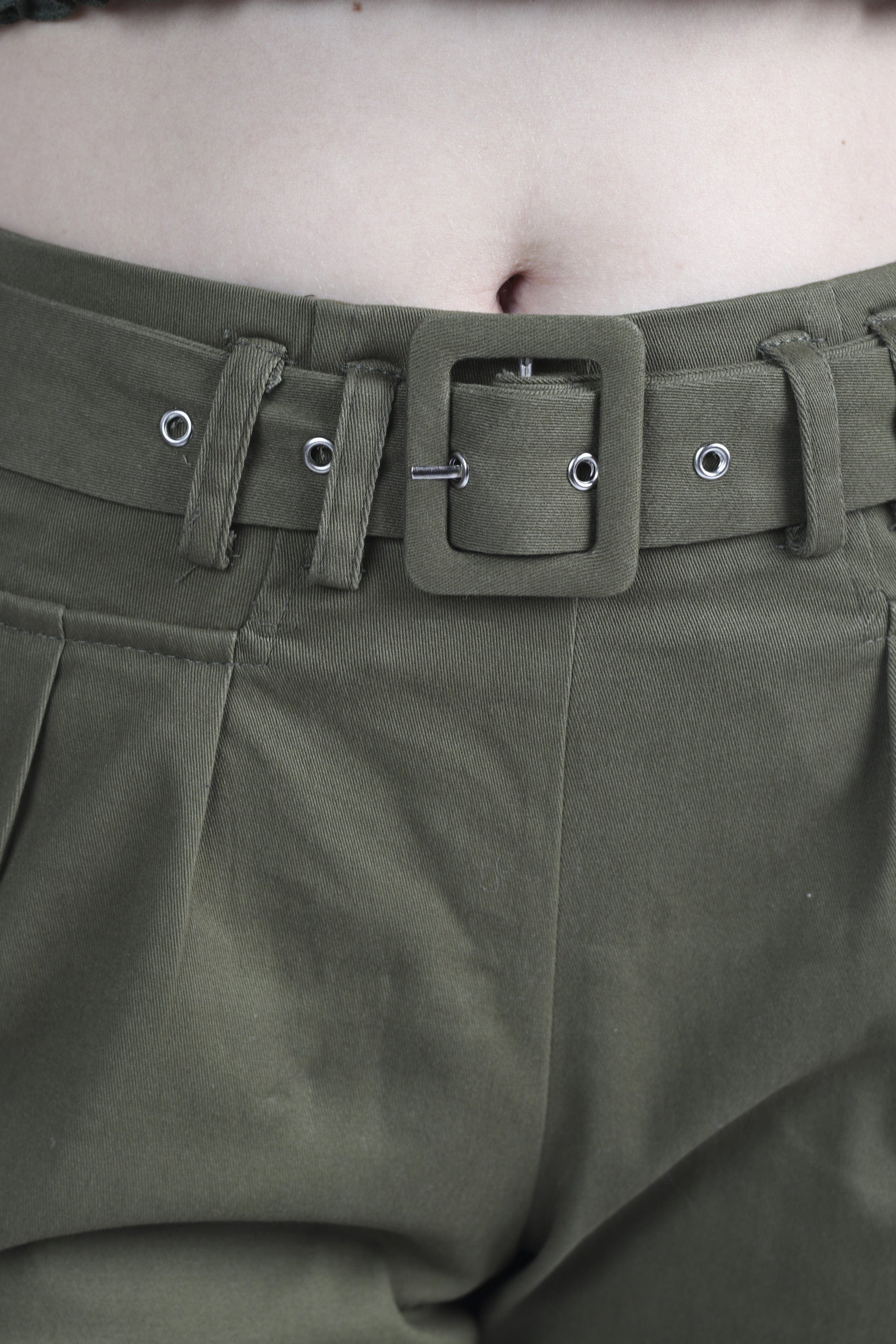 كيتشن بنطلون طويل سادة خصر مرتفع نسائي