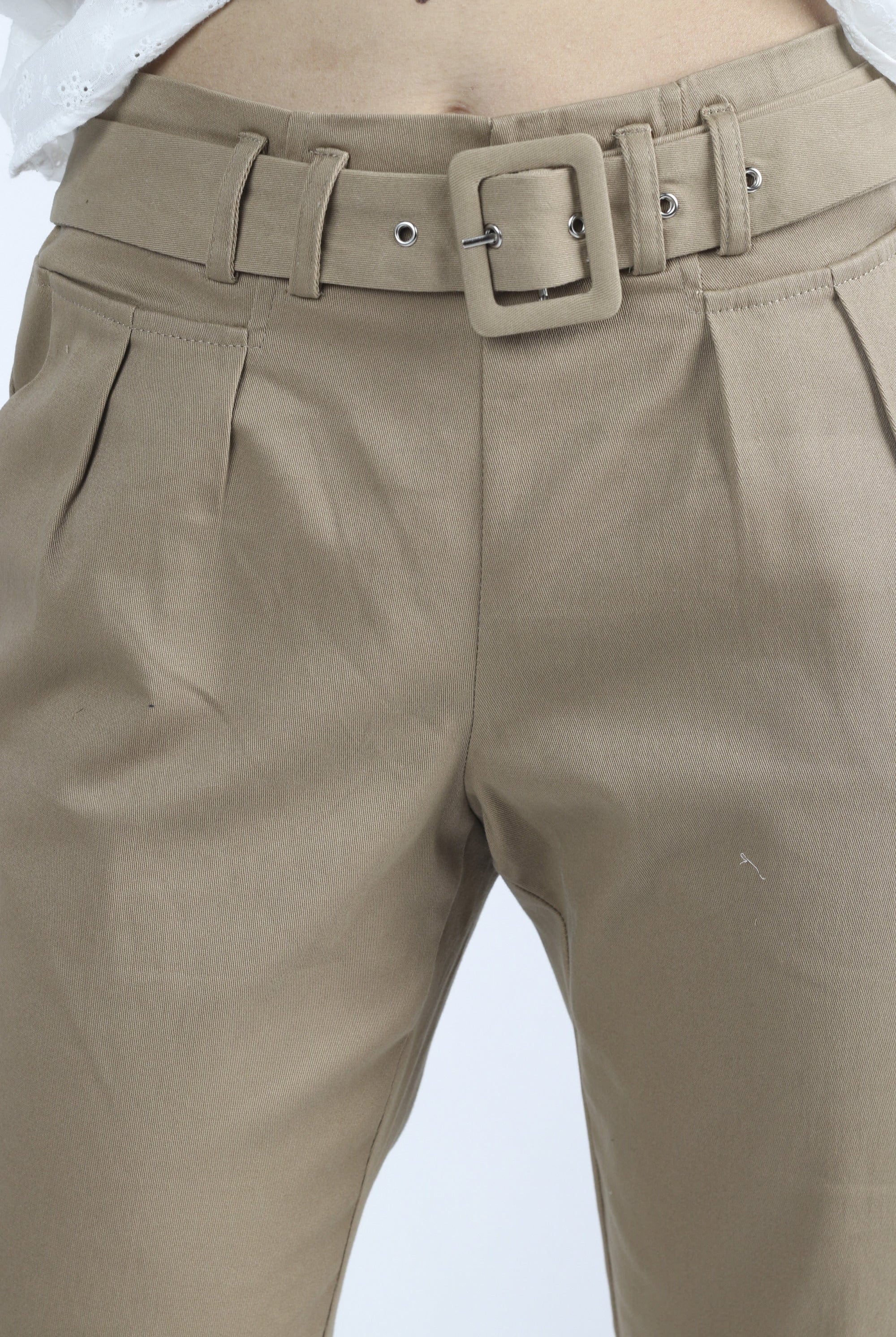 كيتشن بنطلون طويل سادة خصر مرتفع نسائي