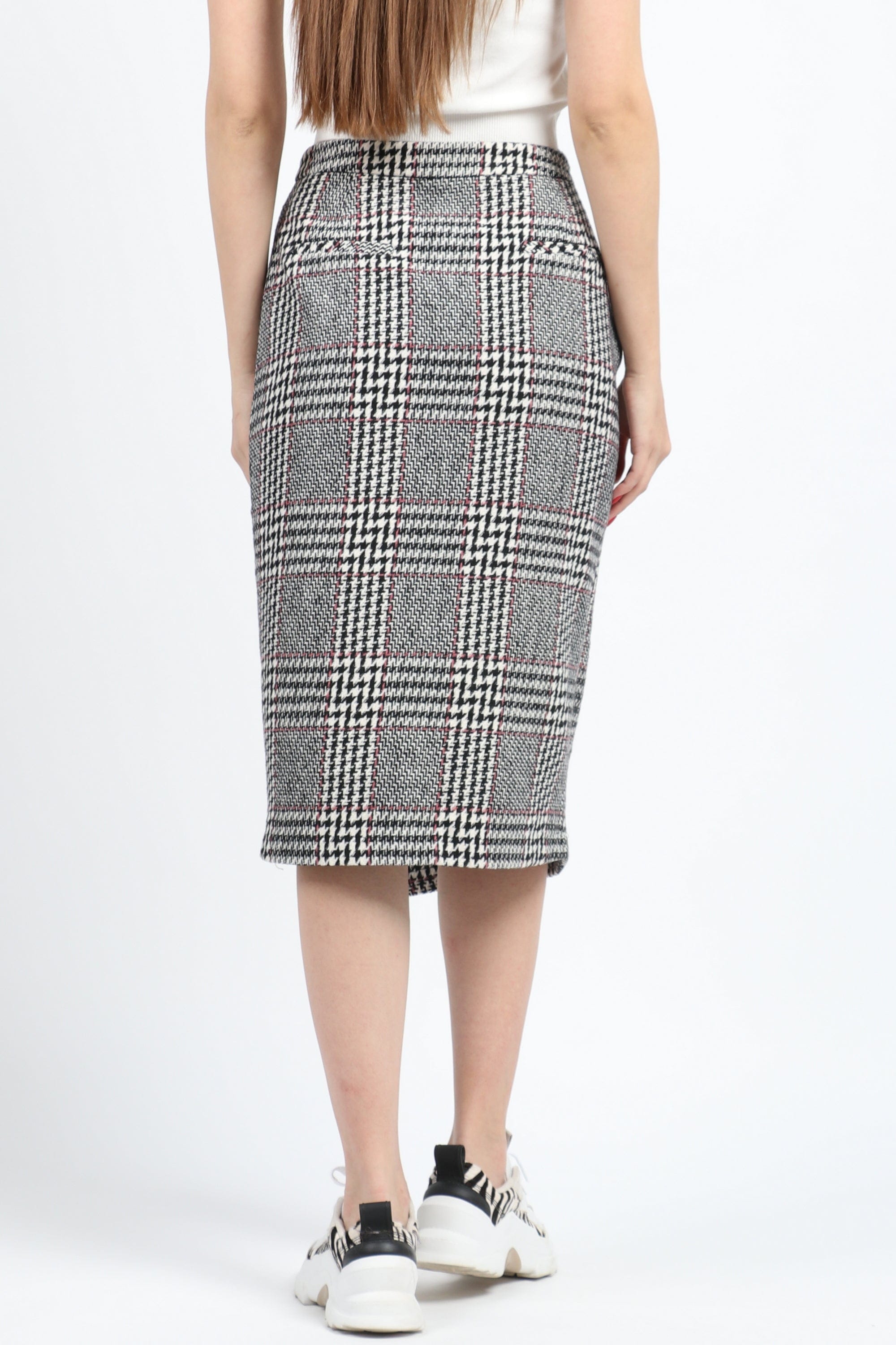 كيتشن تنورة ميدي مربعات