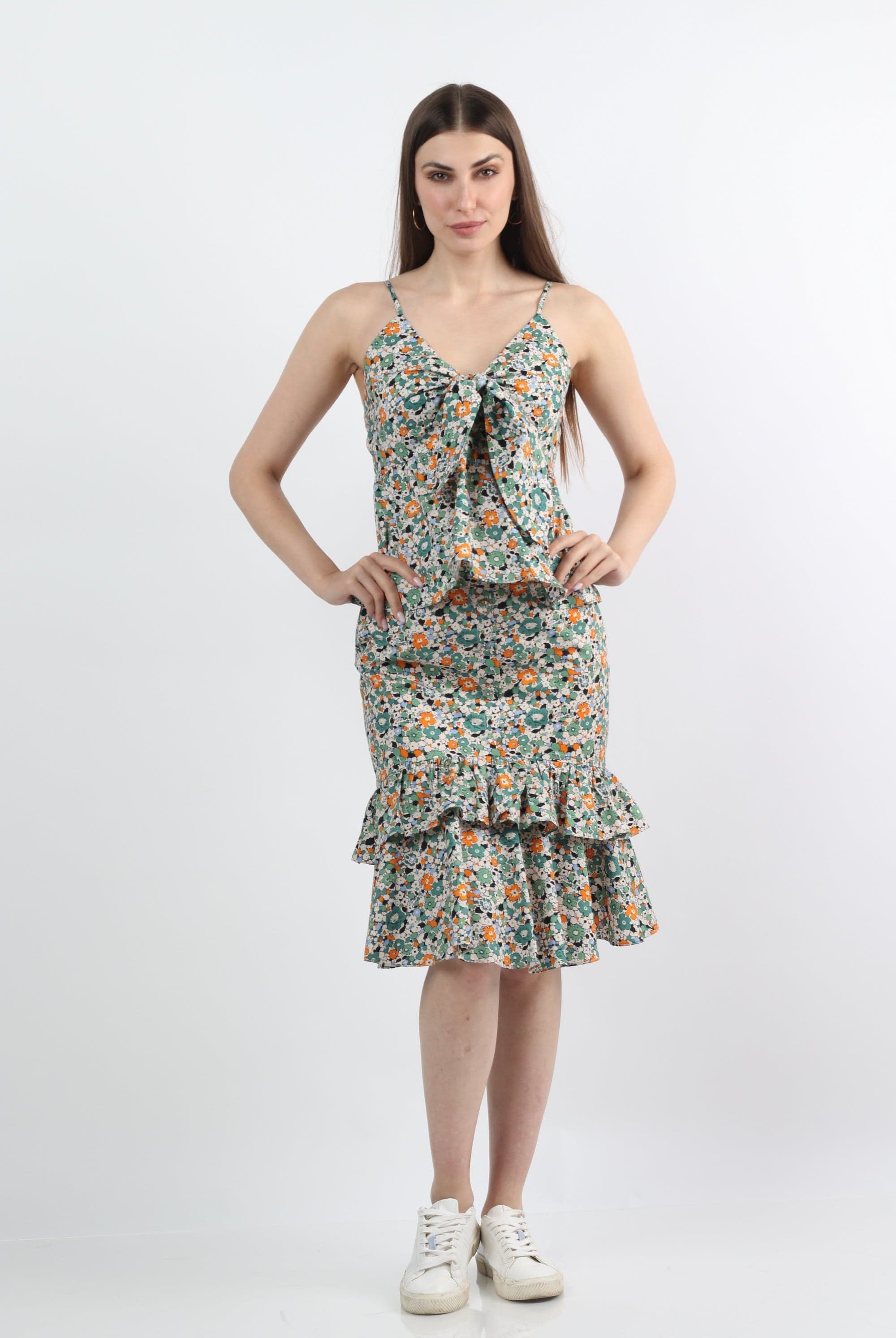 كيتشن جيبة ميدي بنقشة شجر أخضر