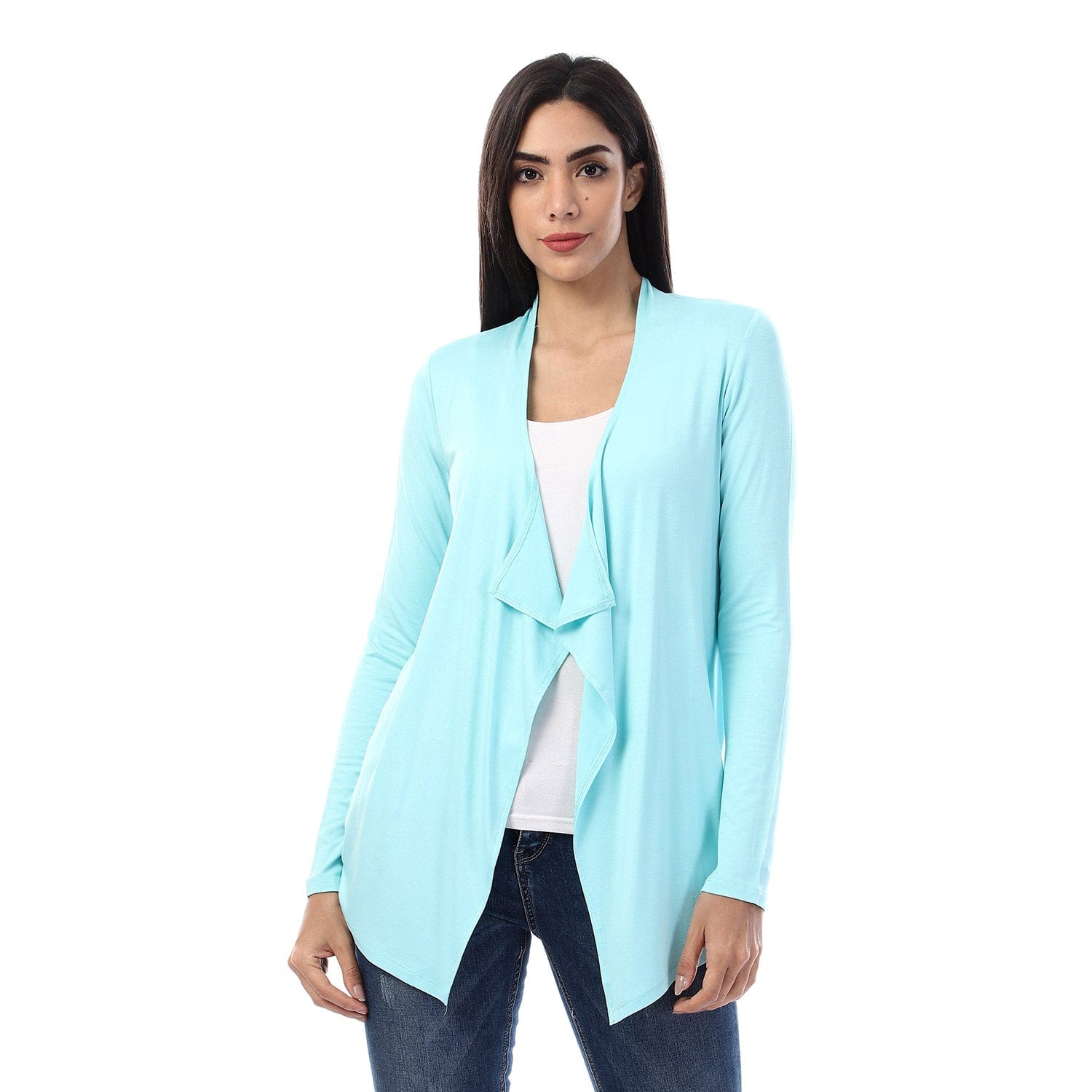 داليدرس كارديجان سادة كم طويل واسع نسائي