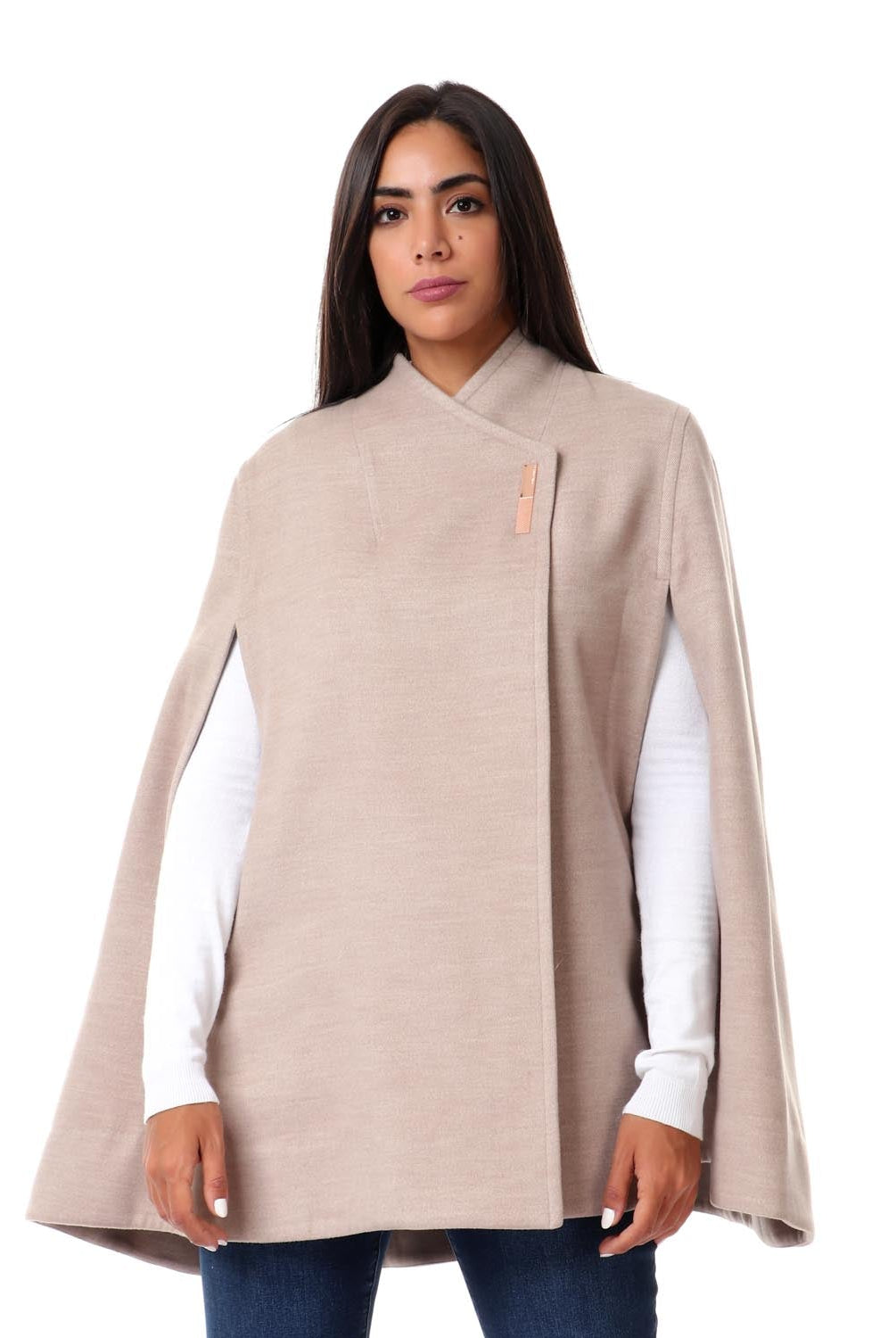 داليدرس جاكيت طويل مفتوح من الذراعين واسع نسائي جملي