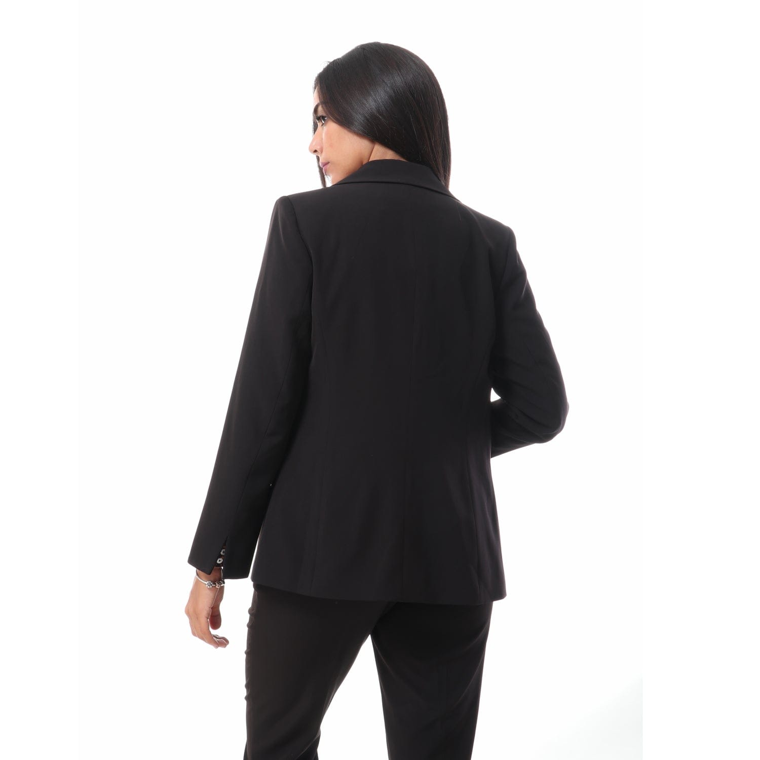 داليدرس جاكيت رسمي سادة بزرار أمامي نسائي