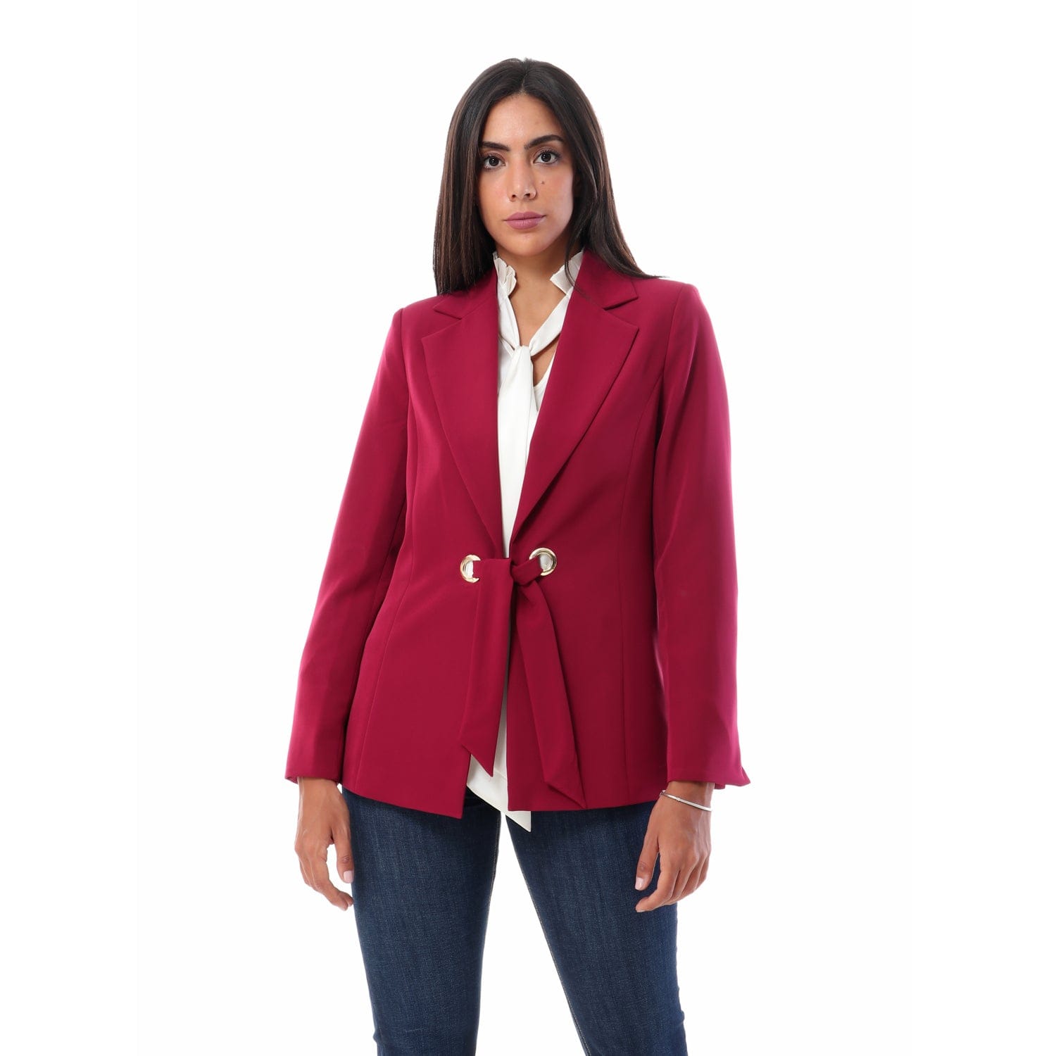 داليدرس جاكيت رسمي سادة بزرار أمامي نسائي