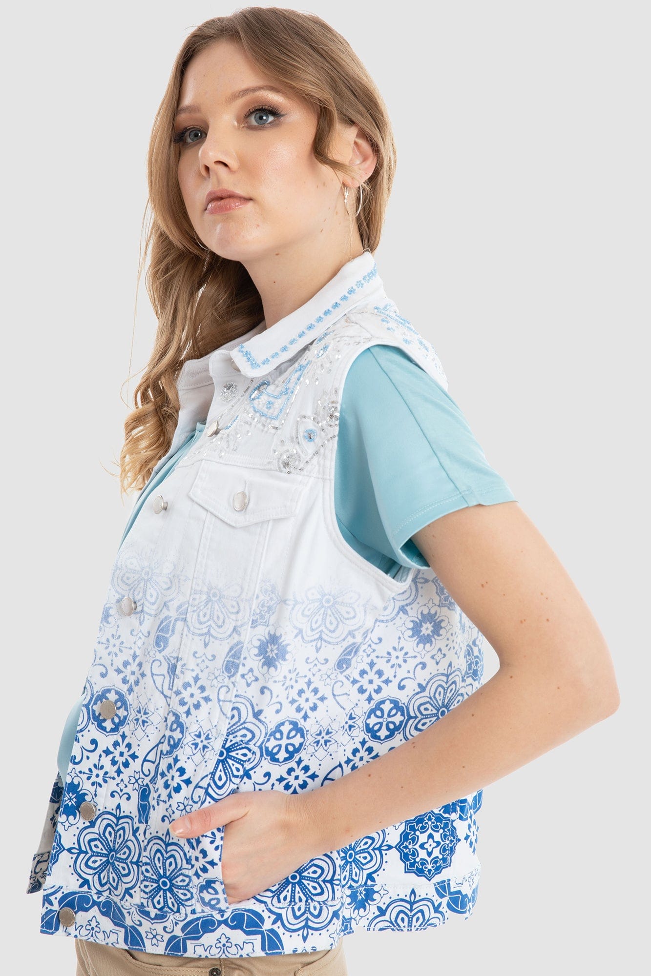 داليدرس فيست بترتر بجيب على الصدر أزرق داكن مخضر