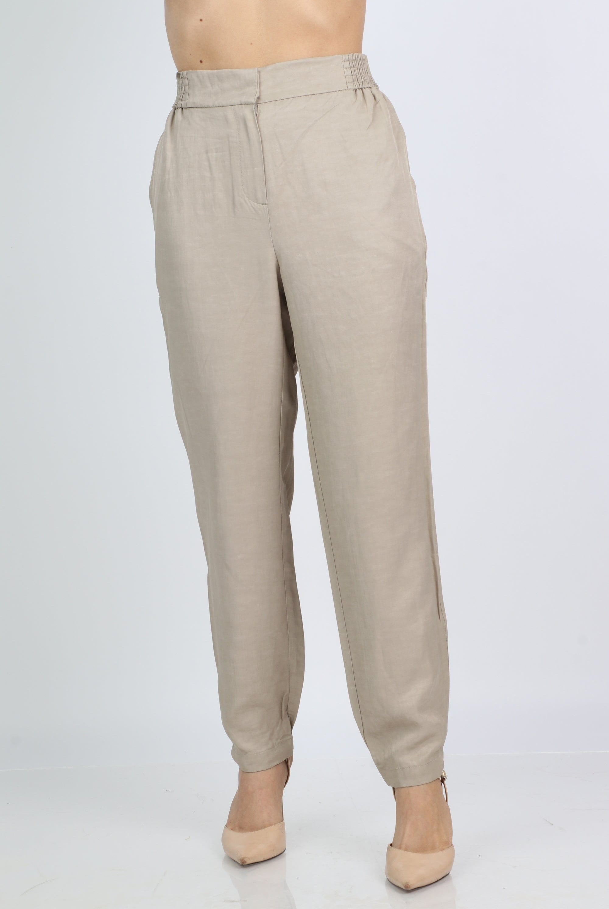 داليدرس بنطلون سادة خصر مرتفع واسع نسائي